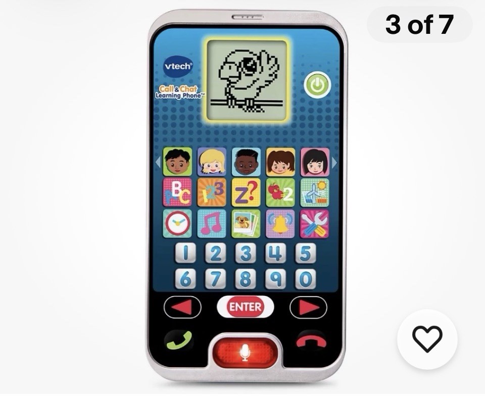 New VTech 2-In-1 Little Apps Light-Up Tablet & Call & Chat Learning Phone, 2-5