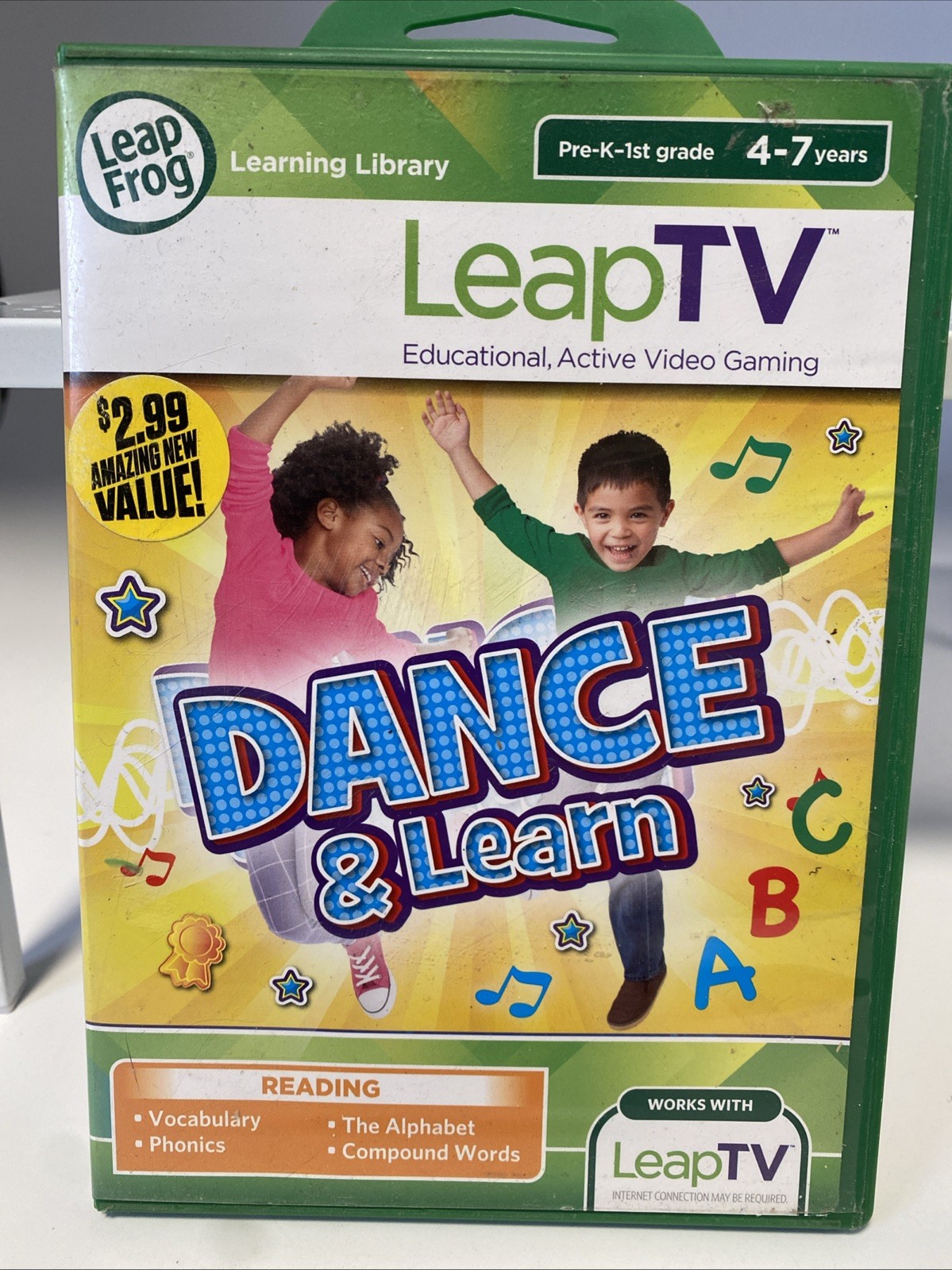 Leap Frog Leap TV Dance & Learn Reading 4-7 Years Educational Active Video Game