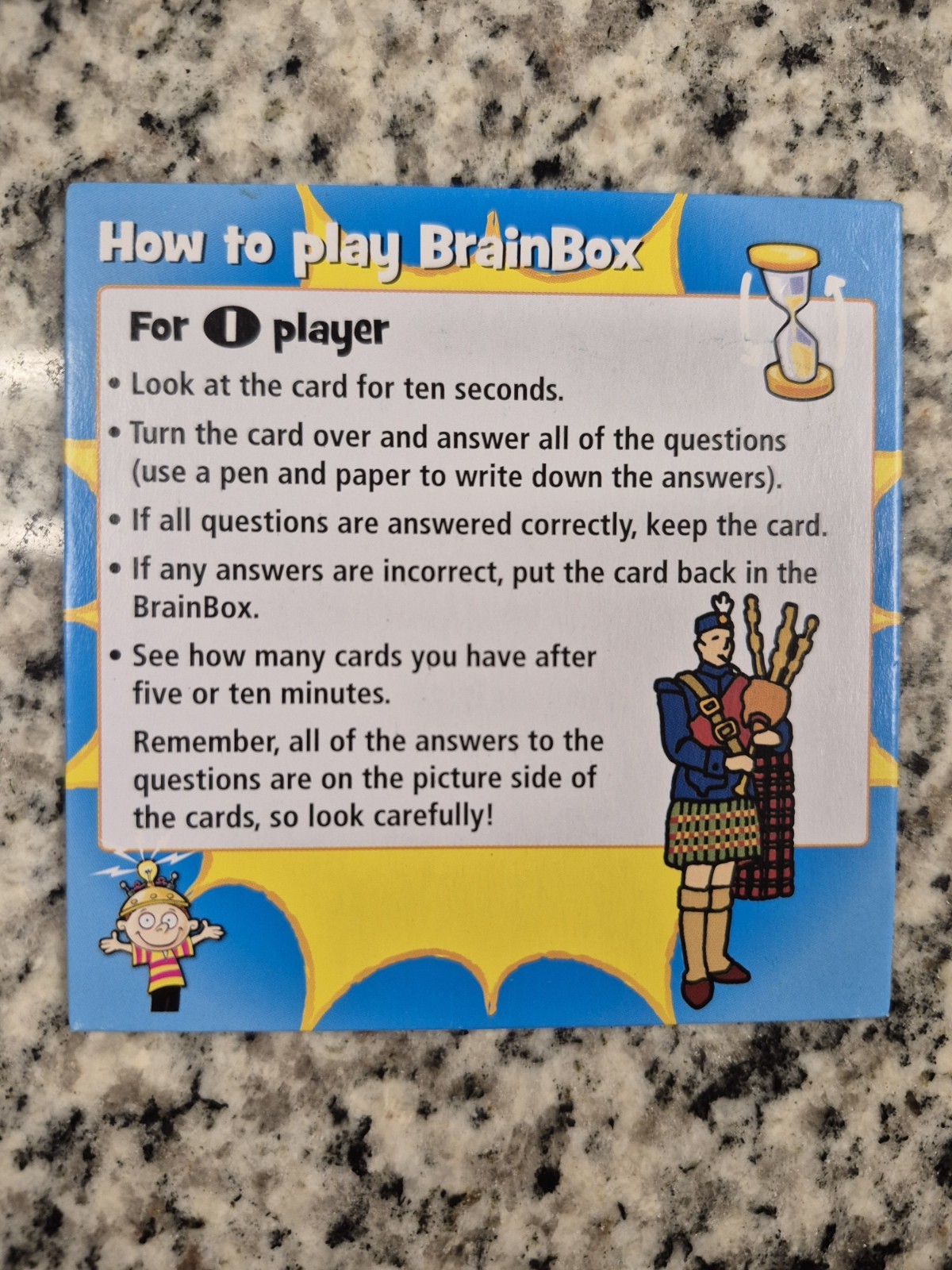 University Games BrainBox Trivia Game THE WORLD Edition, New, Ages 8+