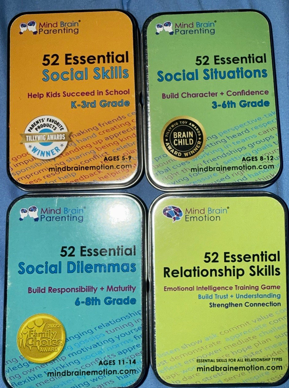 Mind Brain Parenting 52 Social Skills Cards: Situations & Dilemmas