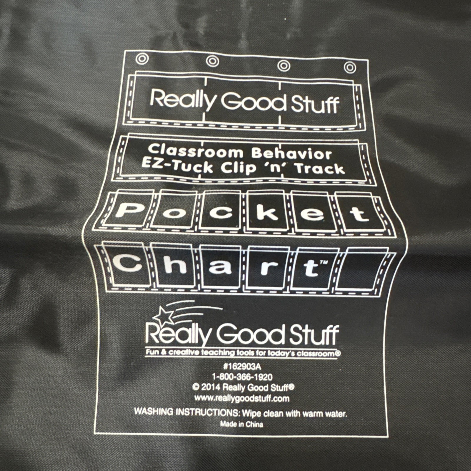 Really Good Stuff Classroom Behavior EZ-Tuck Clip-N-Track Pocket Chart and Clip