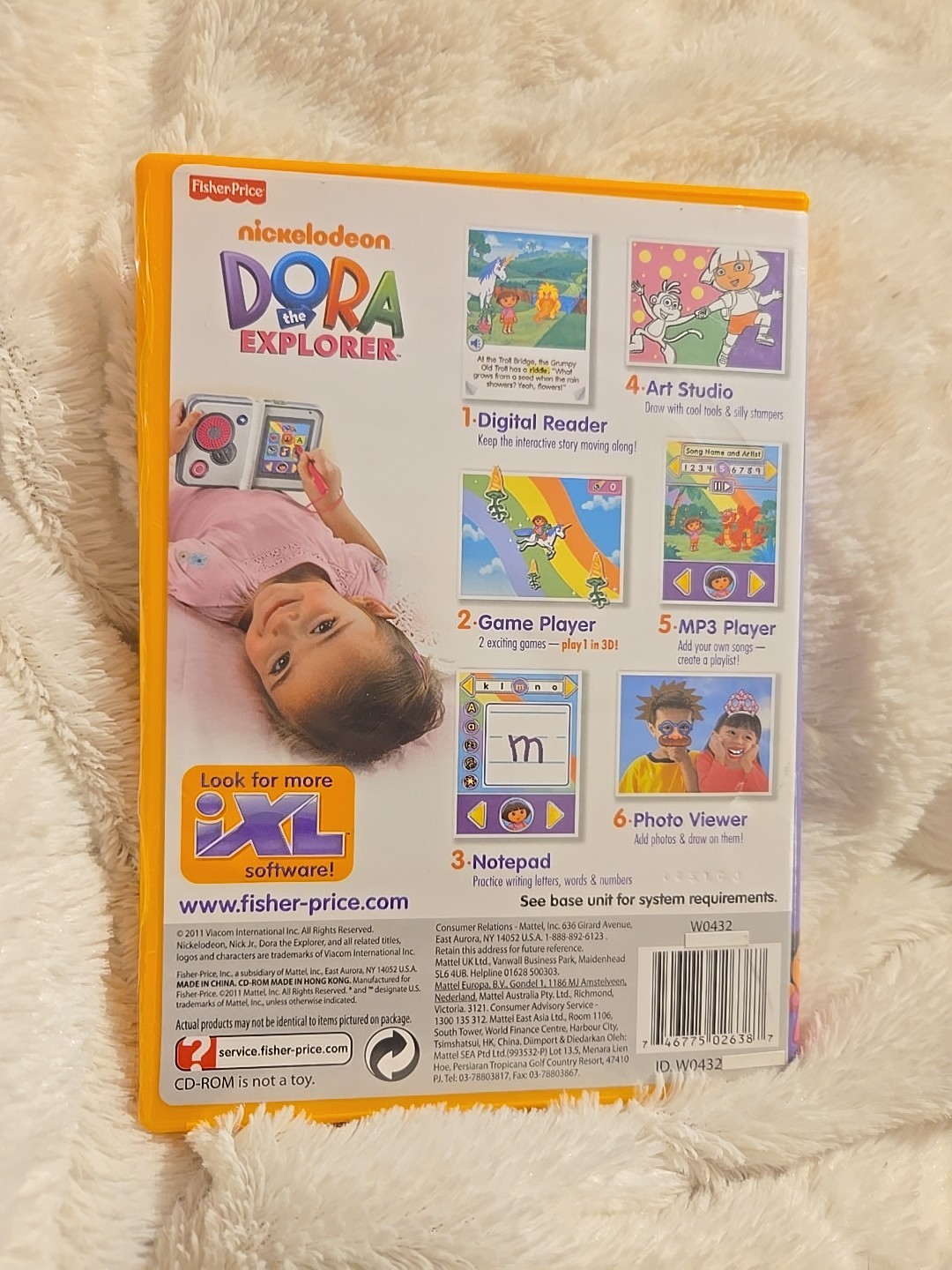 Fisher Price IXL Learning System Dora The Explorer Game Age 3-7 Years