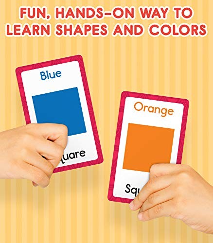 Carson Dellosa – Colors and Shapes Flash Cards – 54 Cards for Toddler /
