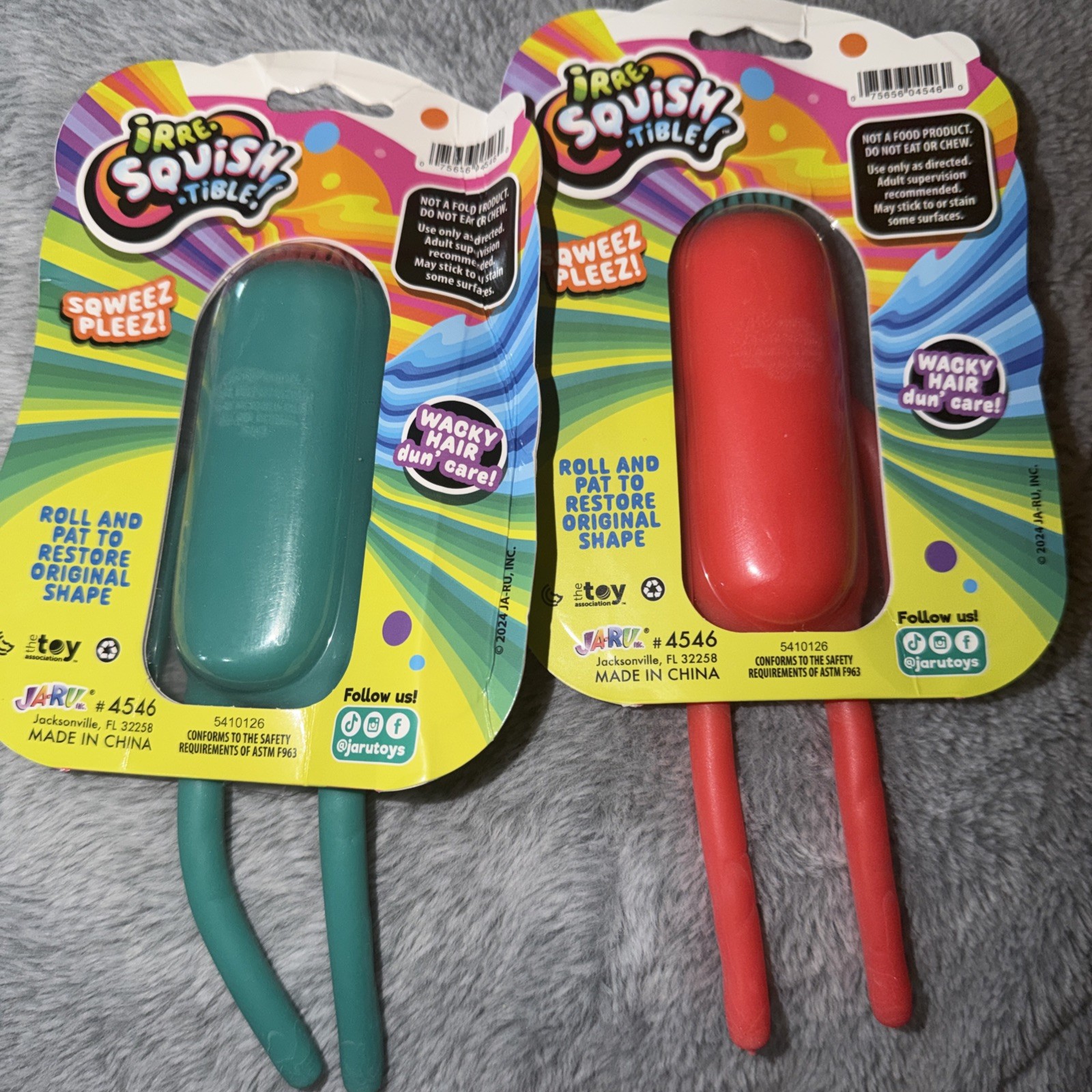 2 pack irre-squish-tible Squishy sqweezy tube man NIB Viral TIKTOK stretch