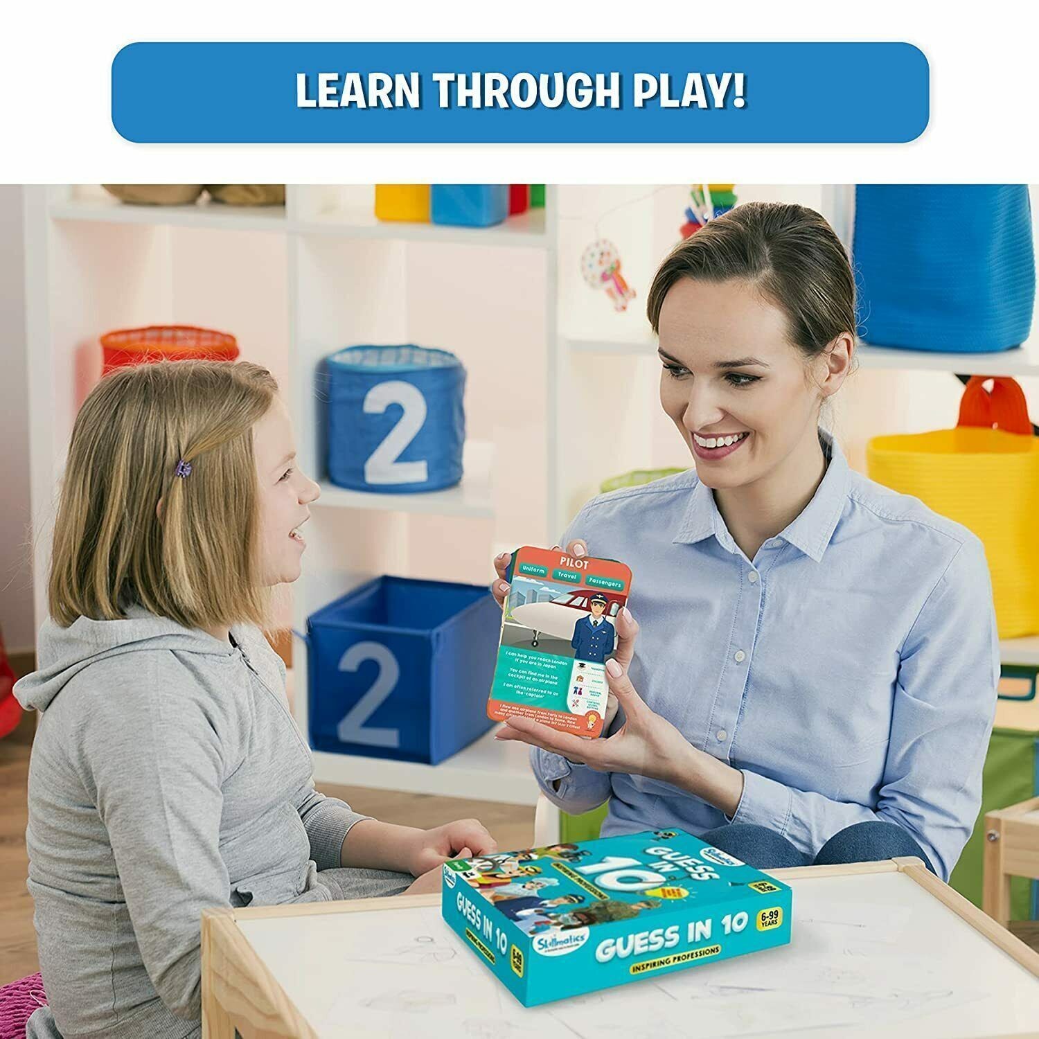 Guess in 10 Inspiring Professions Card Game for Ages 6+ Years and Up