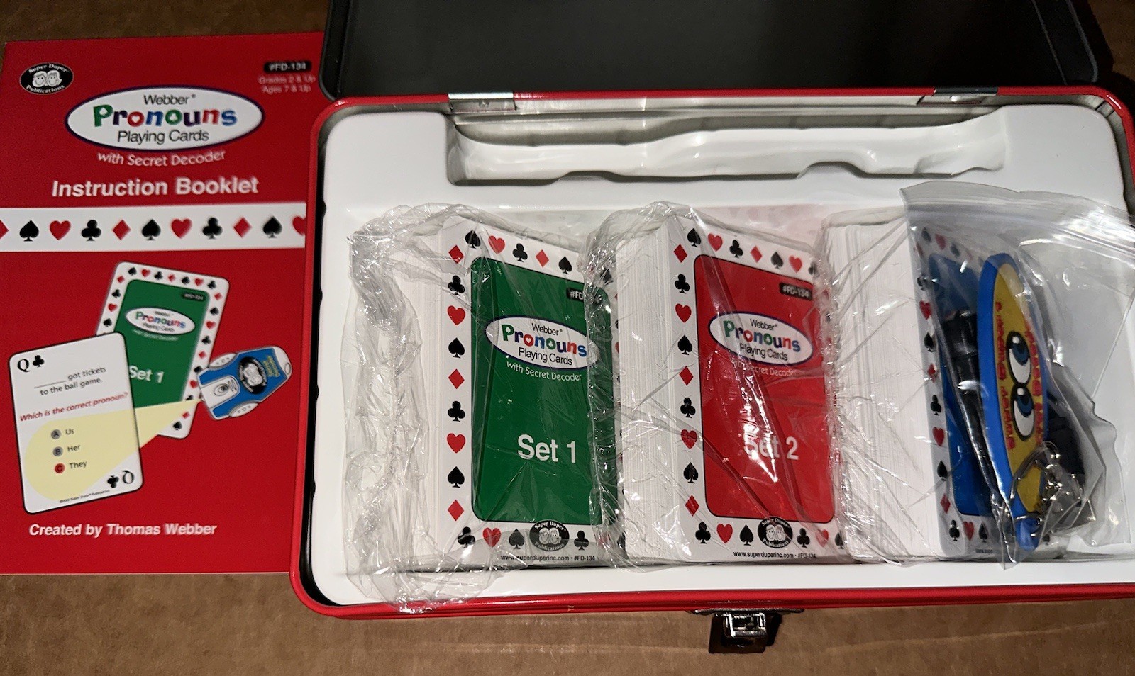 Webber Pronouns Playing Cards Secret Decoder Super Duper Publications Grammar