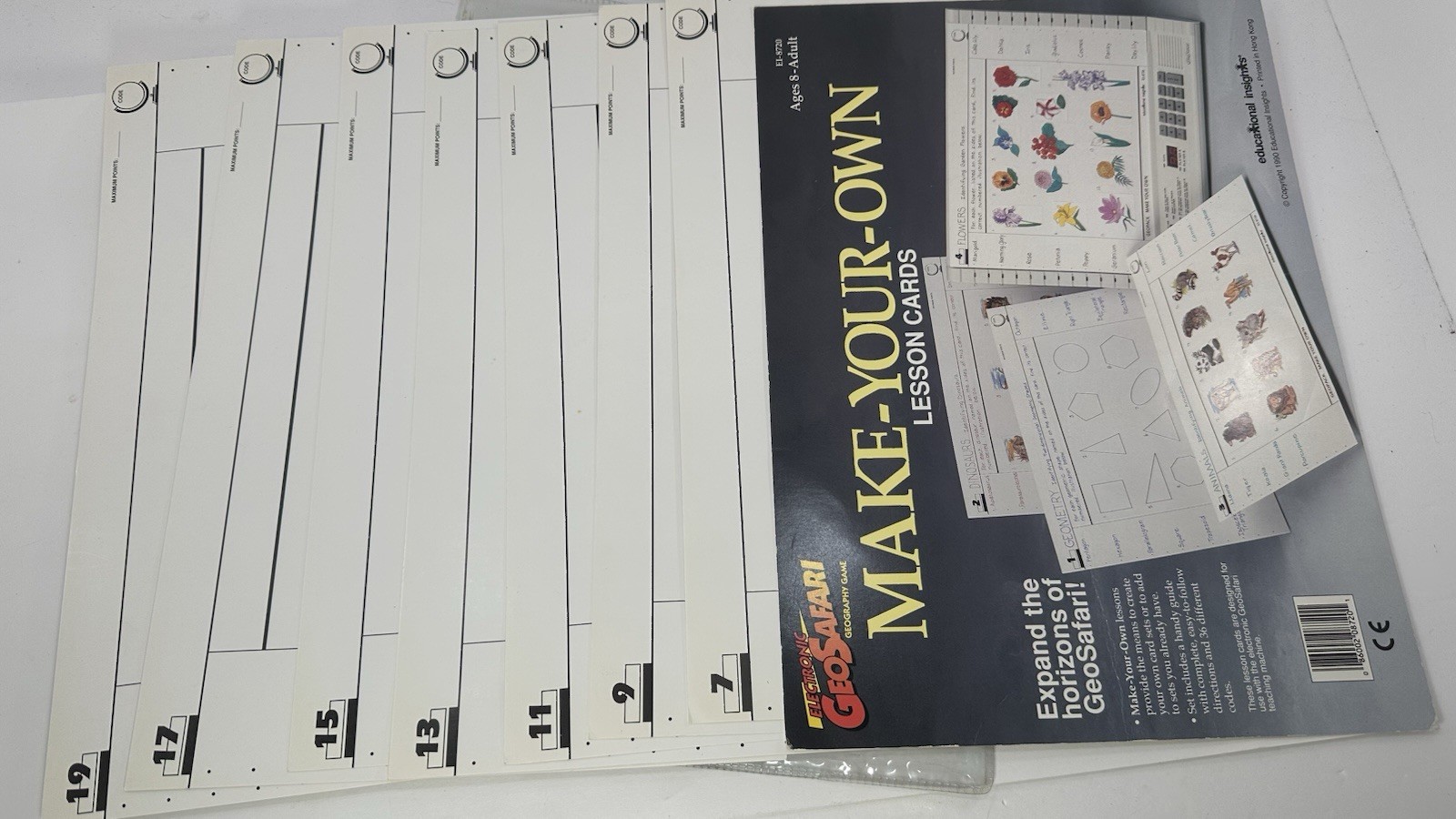 Geosafari Cards Learning Fun and Make Your Own Lesson Cards
