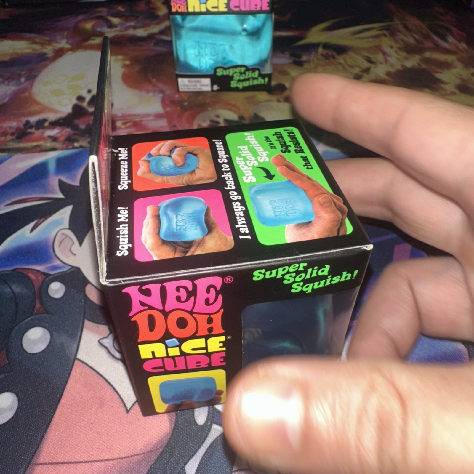 NeeDoh Nice Cube – Super Solid Squish! (Blue) – Brand New/Factory Sealed!