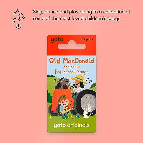Yoto Old Macdonald & Pre-School Songs Audio Card for Kids Ages 1+