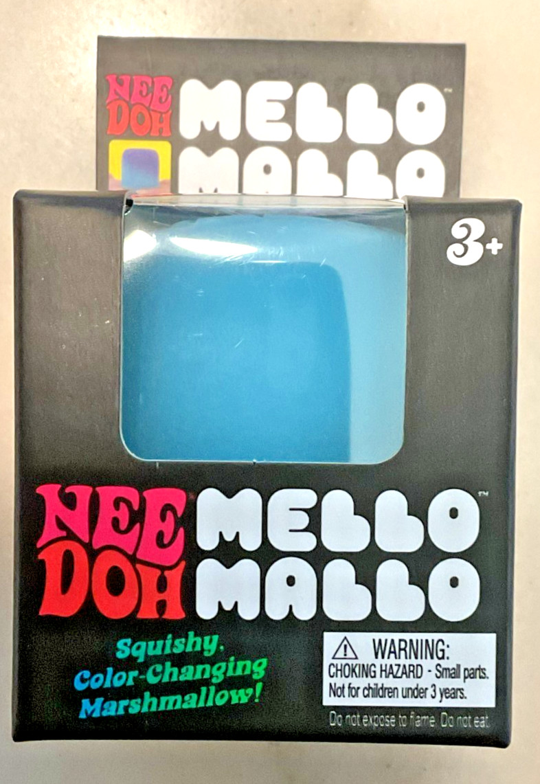 Nee Doh Mello Mallo Color Change Squishy Squeeze Sensory Toy – BLUE