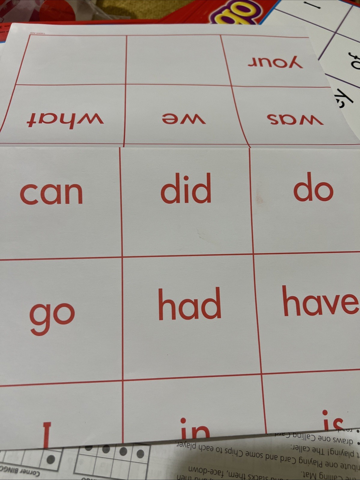 Vocabulary Spelling Bingo Sight Words Level 1 Game Exciting Way to Learn Free🎁
