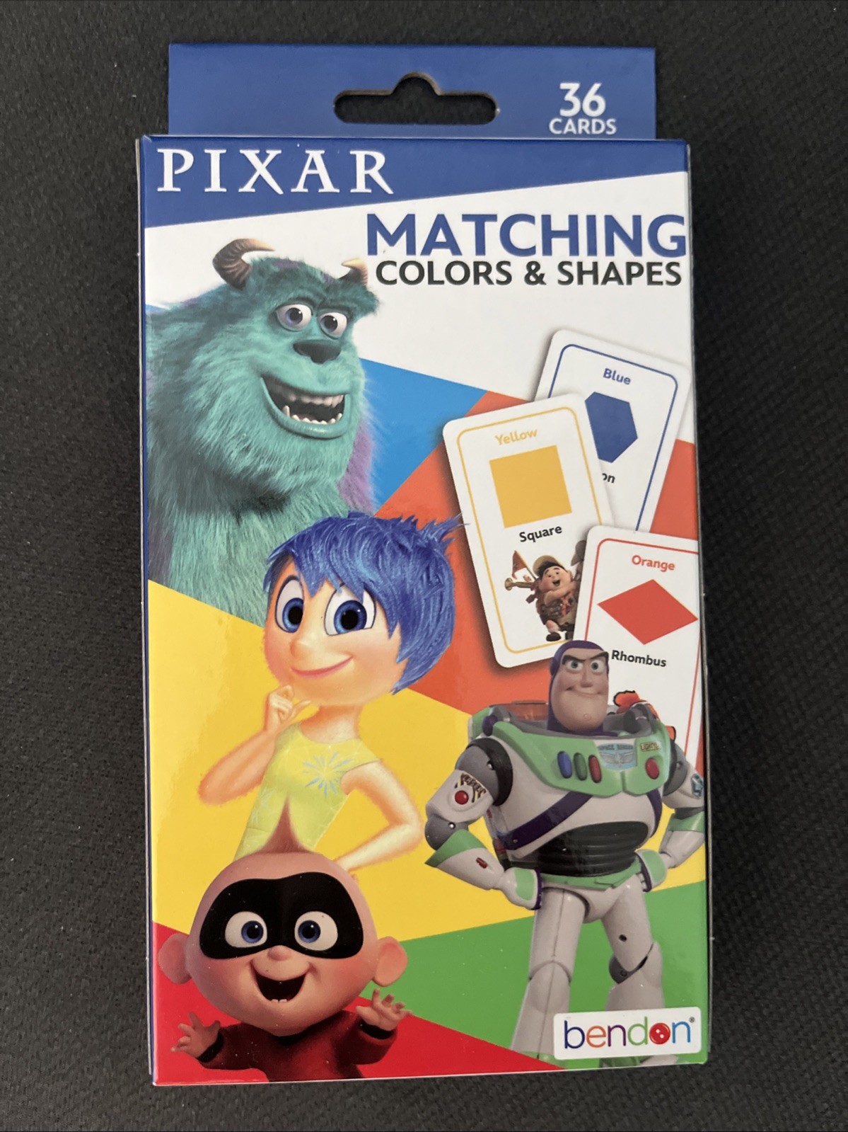 Disney PIXAR Memory Match Game Learning Cards TOY STORY WALL-E MONSTERS, INC.