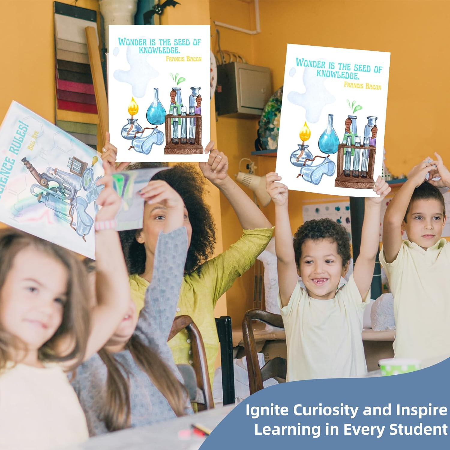 6 Science Posters for Classroom – Inspirational and Educational STEM Decor for E