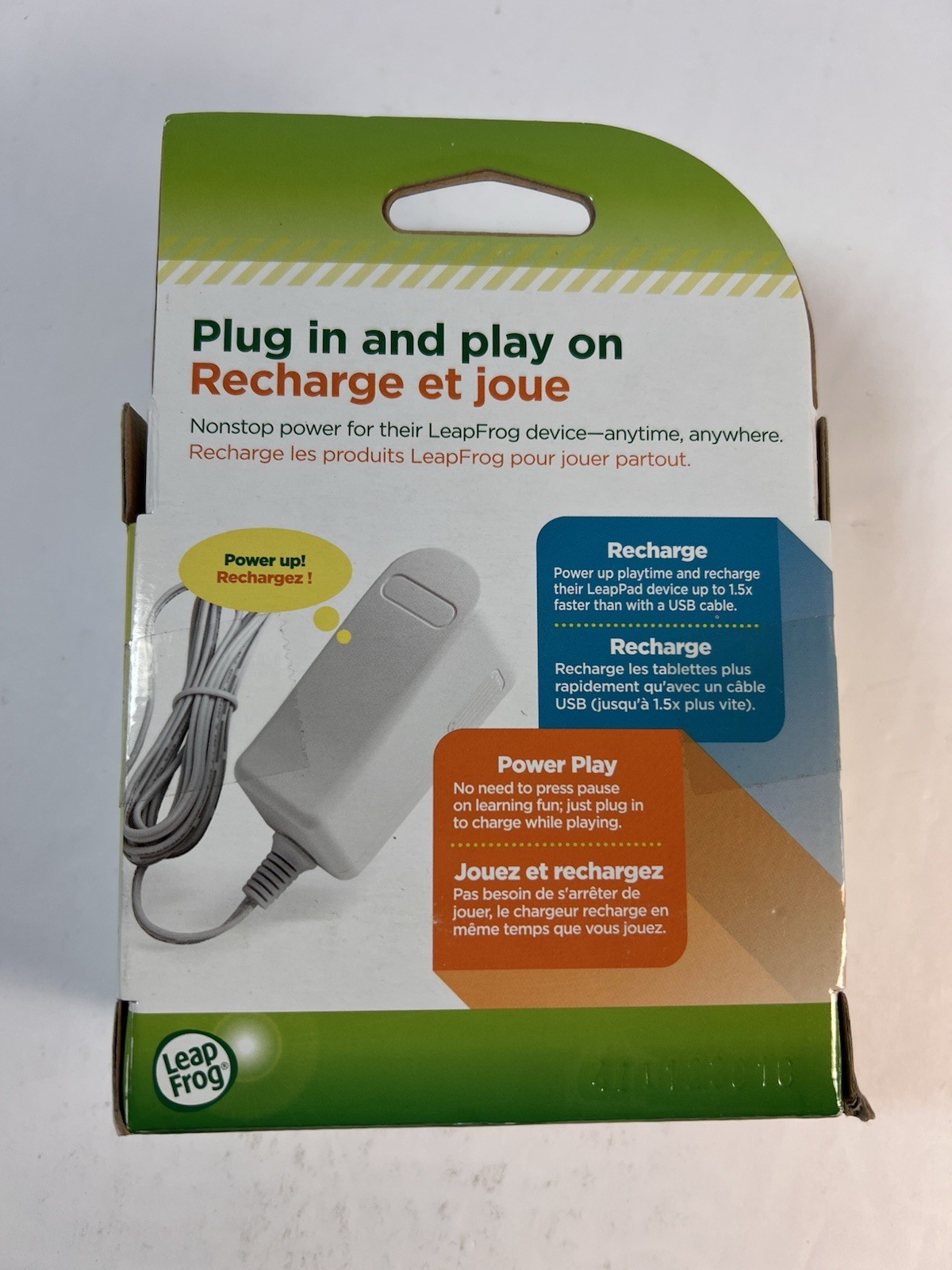 LeapFrog Leap TV Gaming Replacement Power Cord AC Adapter Plug Original Part New