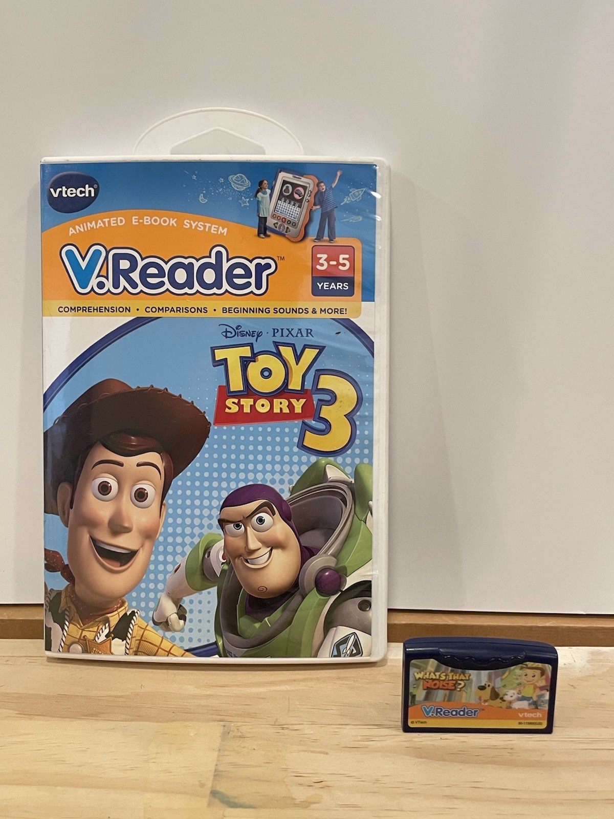 PIXAR TOY STORY 3 DISNEY VTECH V Reader Reading Learning Game (Plus 2nd Game)