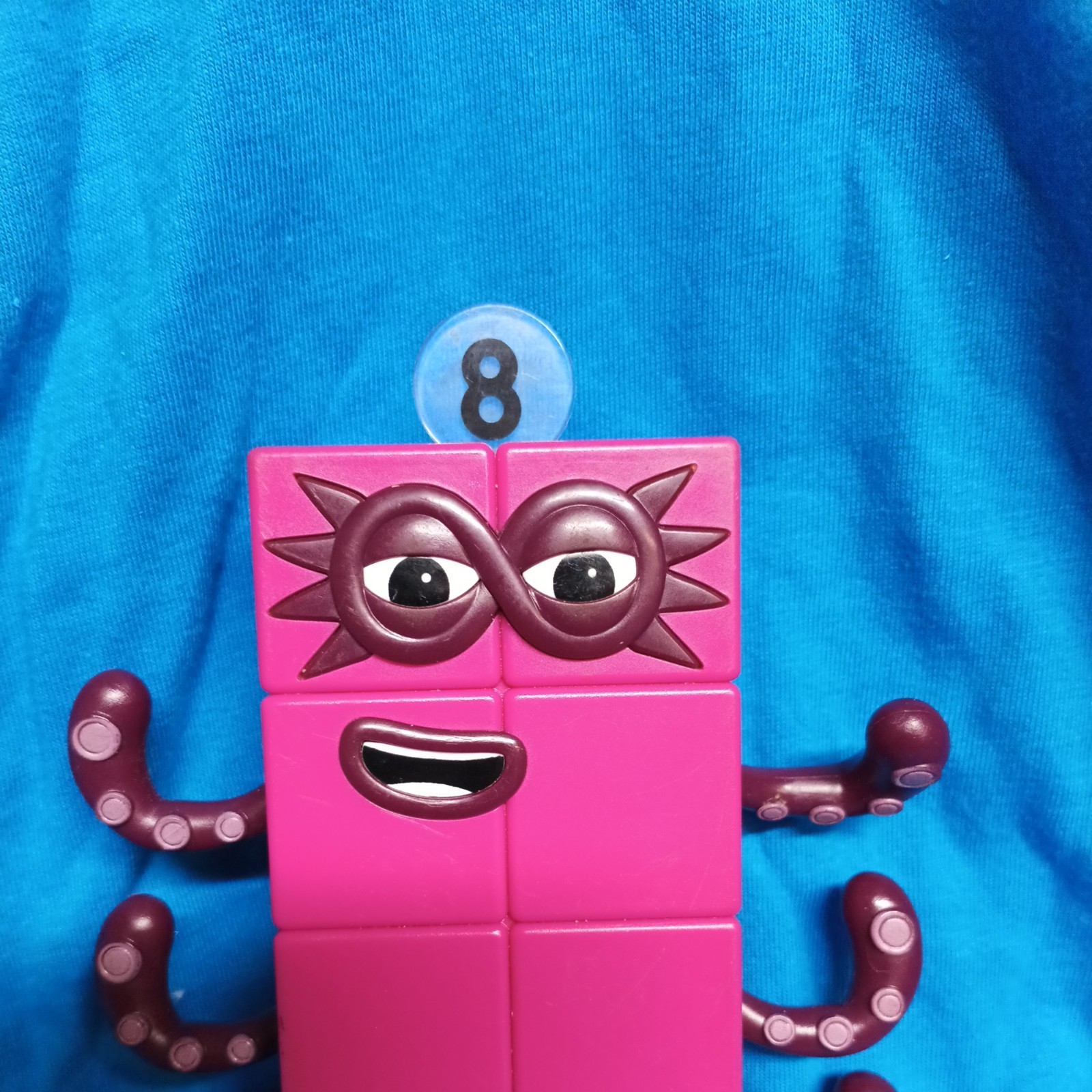 Numberblocks Eight Mathematics Toy Figure Purple for Ages 4-7 & 8-11 Years