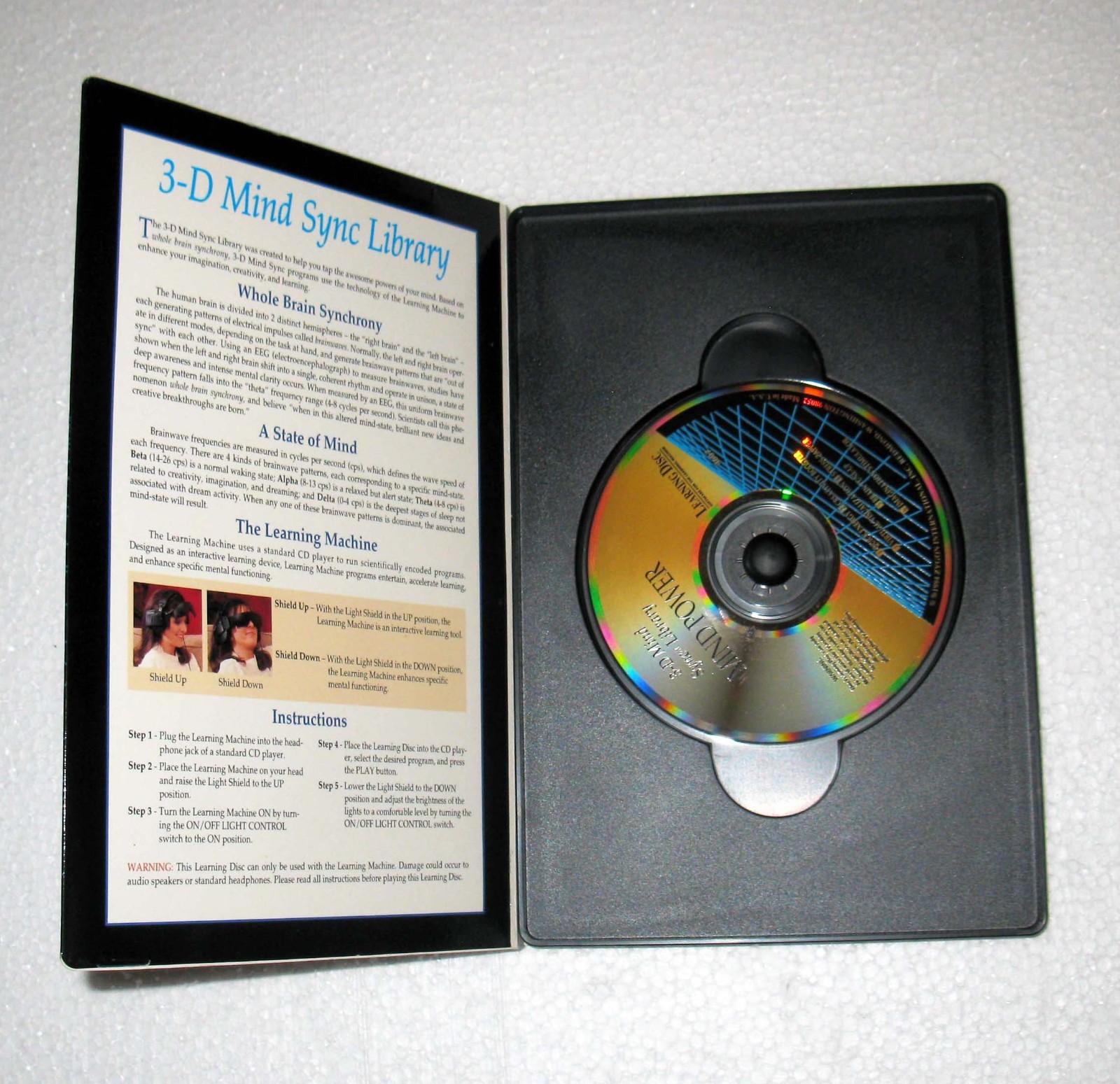 Zygon Mind Power 3-D Mind Sync Library Software Learning Disc Machine 4607