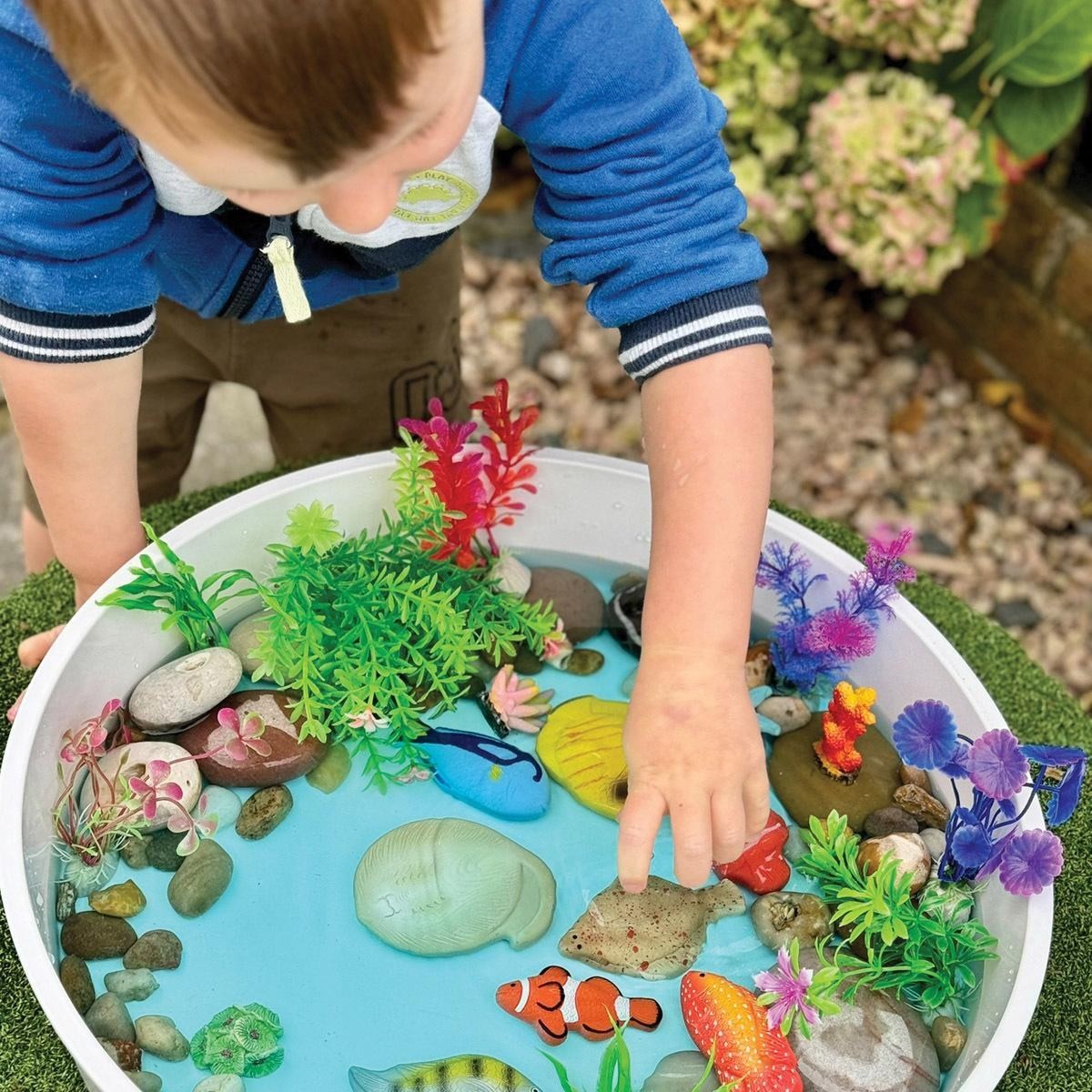 Yellow Door Sensory Play Stones: Colorful Fish Set