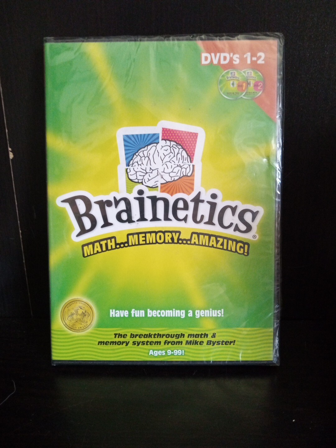 Brainetics Math Memory System DVD 1-2 Educational Game Warm Up Numbers ~ Trl8#97