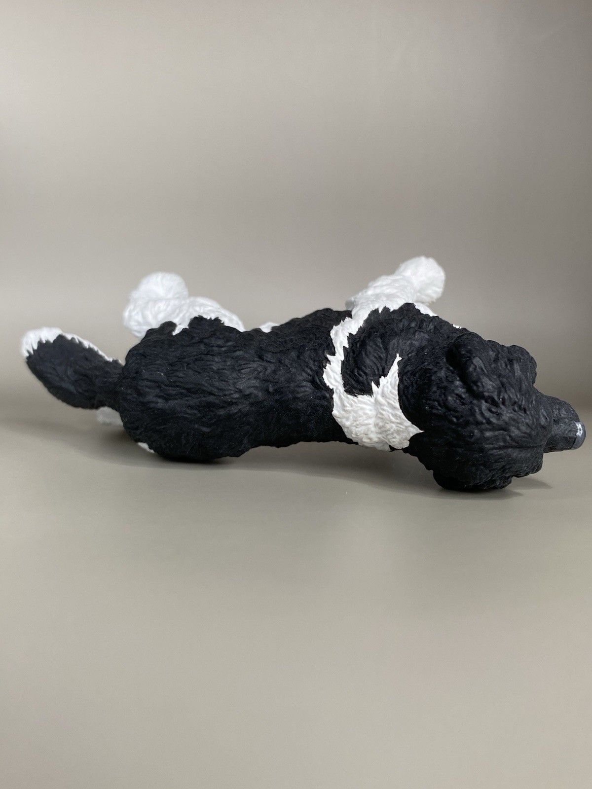 OOAK Custom Schleich PAPO Newfoundland Dog Plastic Toy Animal Figure