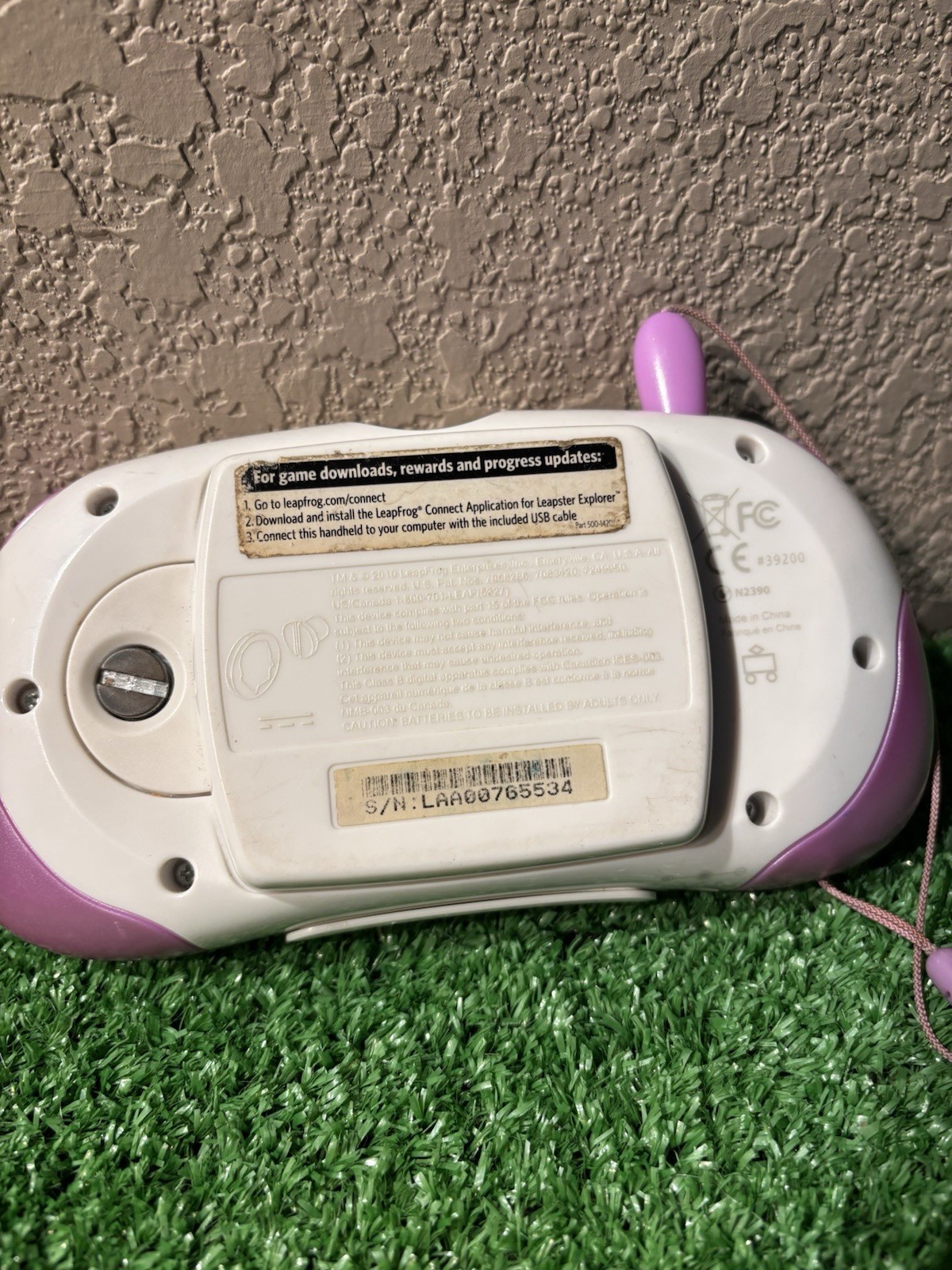 LeapFrog Leapster Explorer Learning System White Purple Unit Cars 2