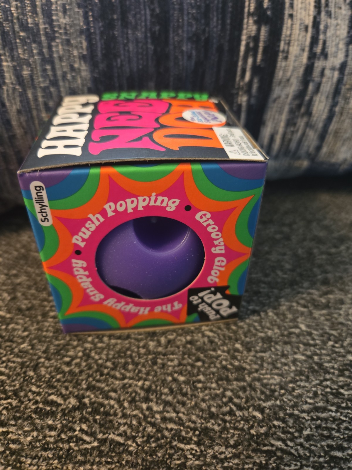 RARE PURPLE Happy Snappy Push Popping Groovy Glob Air Filled NEEDOH Push POP