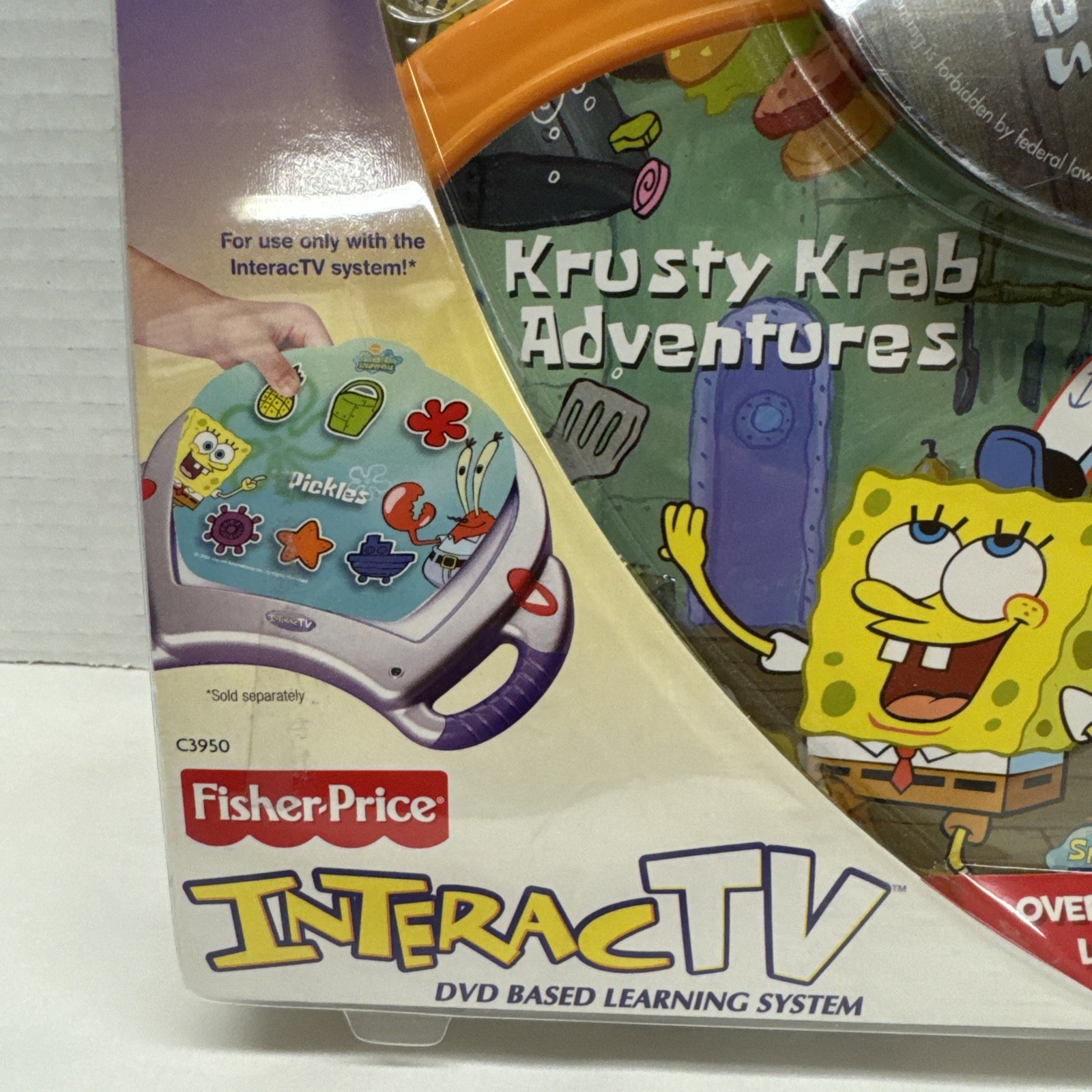 Fisher-Price InteracTV DVD – SpongeBob SquarePants Krusty Krab Adventures NEW
