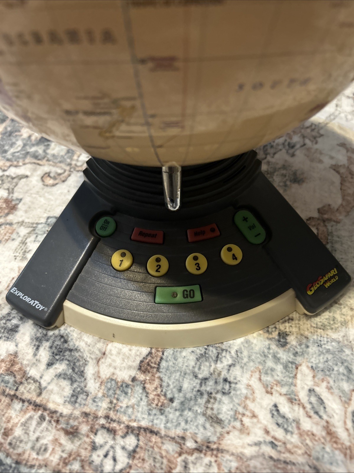 GeoSafari World Interactive Educational Globe ExploraToy Vintage Tested