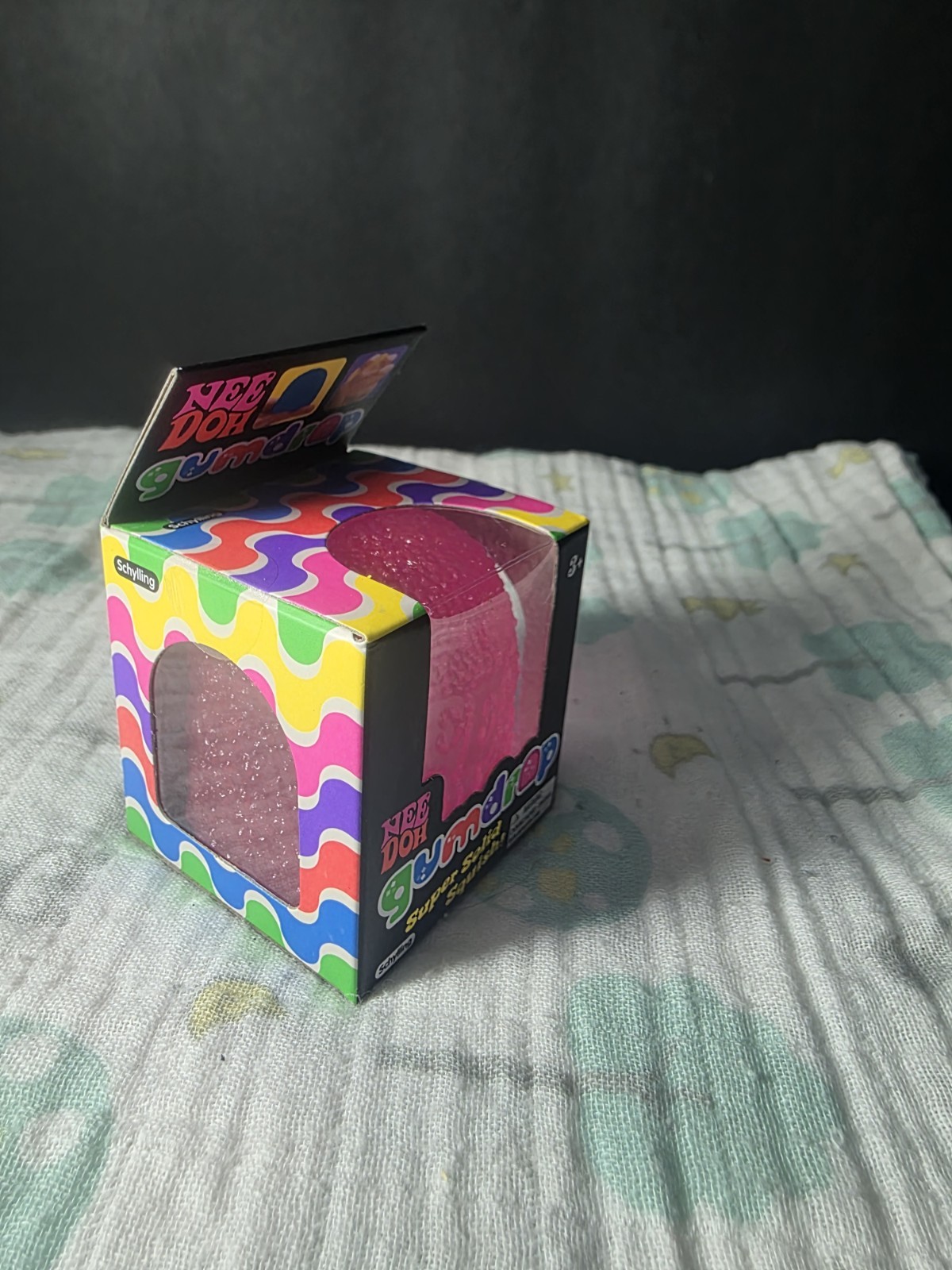 Nee Doh Gumdrop PINK Super Solid Squish Sensory Toy