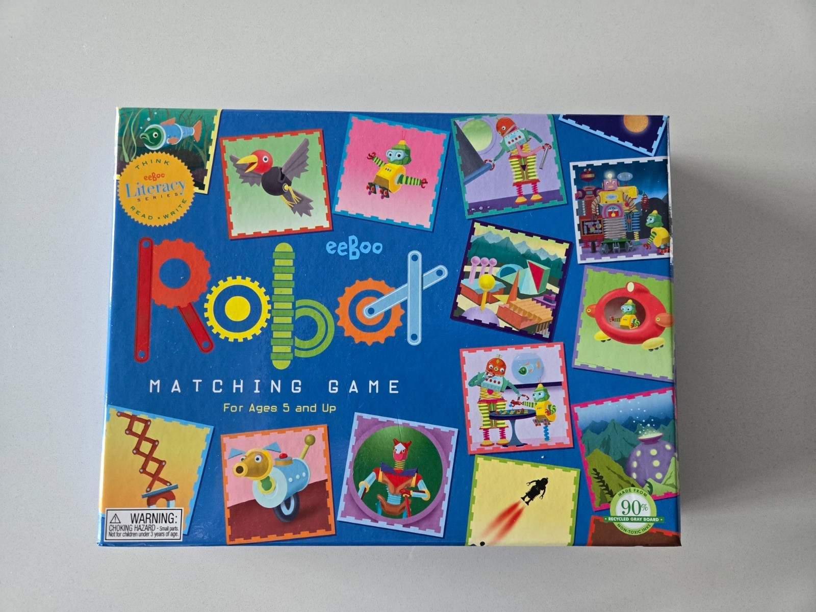 Eeboo Robot Memory And Matching Game Preschool Complete 2008 NEW NIB