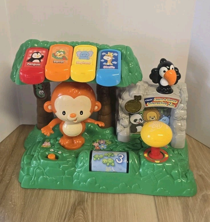 Toy-V-Tech Learn & Dance Interactive Zoo Toy Educational Animals