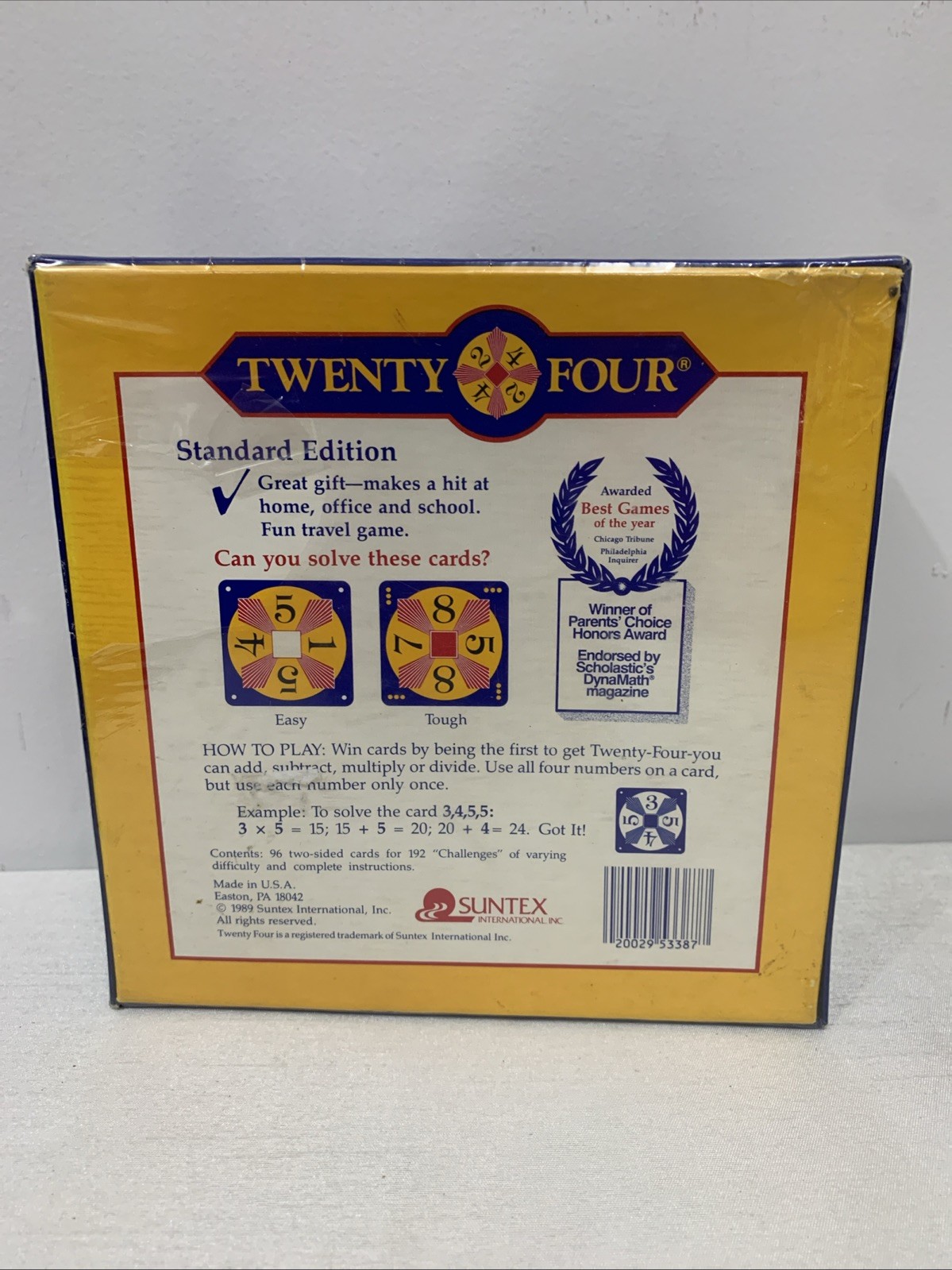 From 1998 * TWENTY FOUR * The Game for Fast Minds