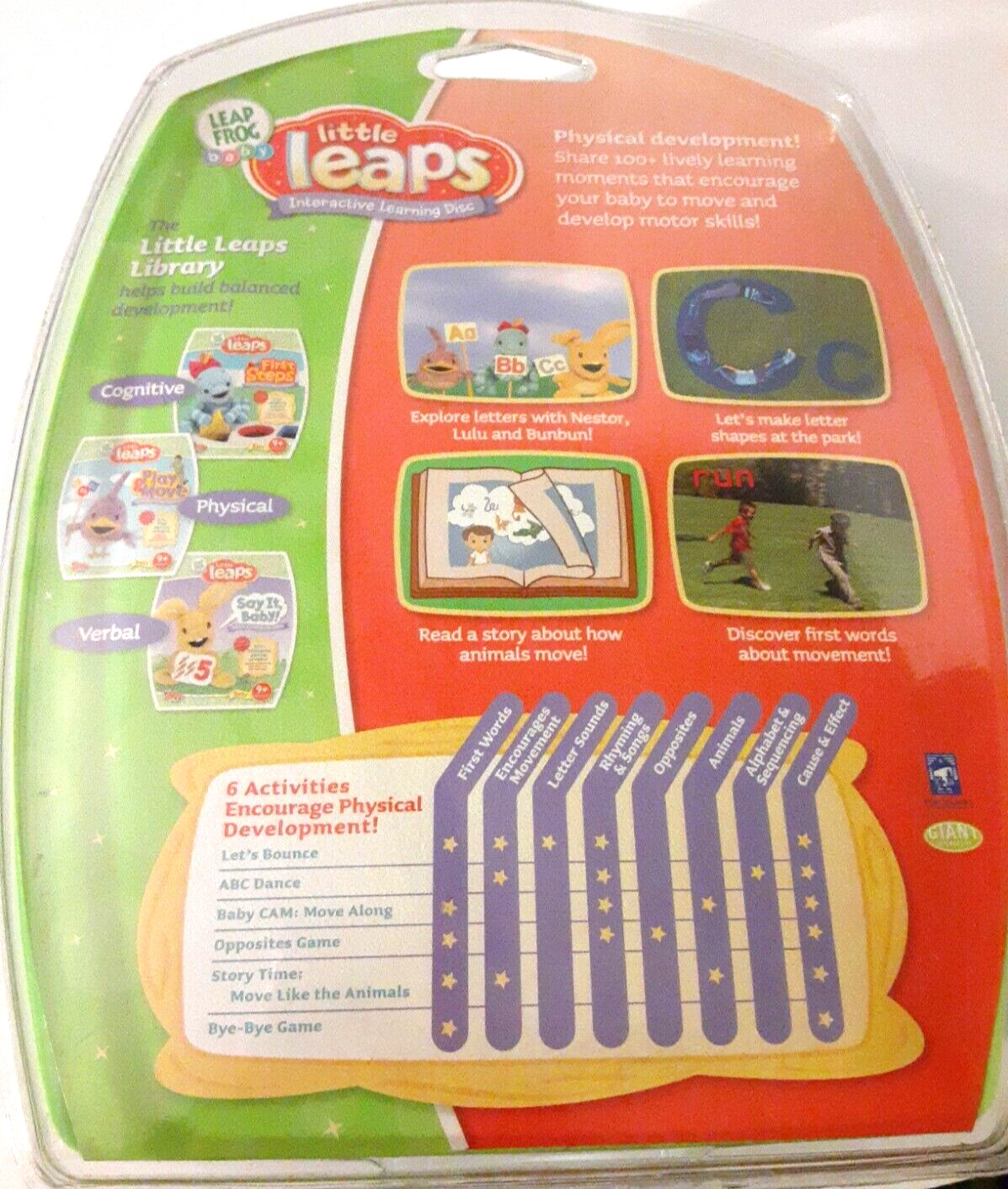 Leap Frog Baby Little Leaps Play & Move Learning Alphabet Opposites Motor Skills
