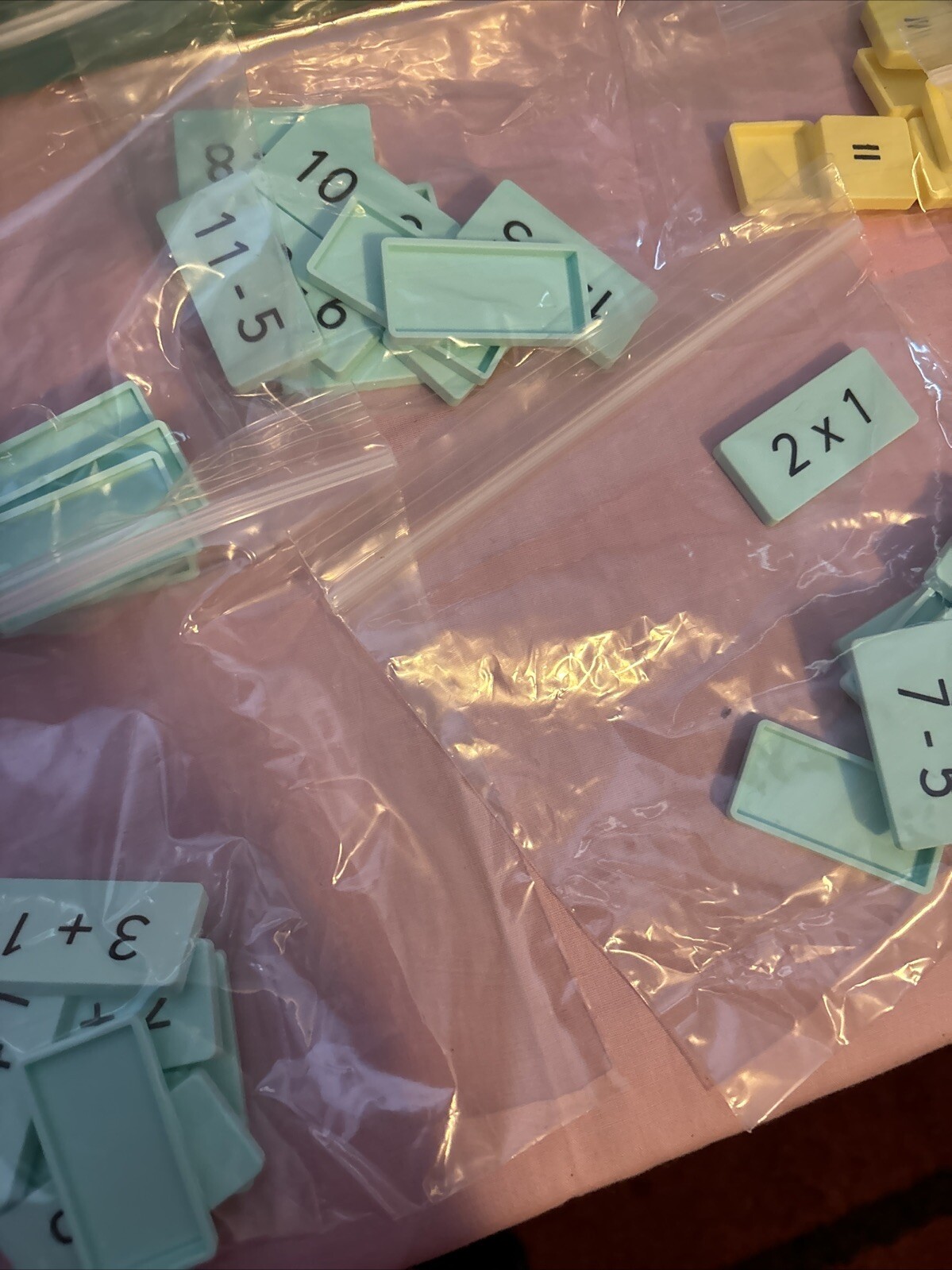 Lakeshore Smart Kids MATCHMATICS Game 80 Equation Tiles and 40 Equal Signs USED