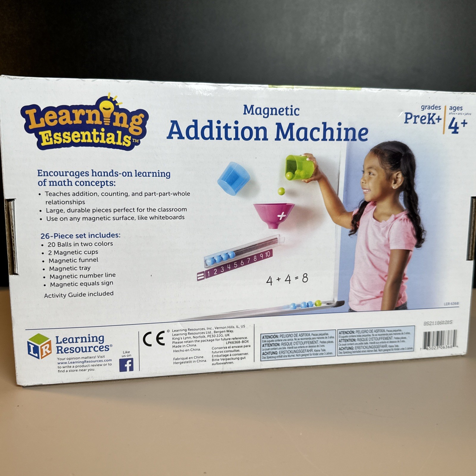 Learning Resources Magnetic Addition Machine, Math Games, Classroom Supplies NEW