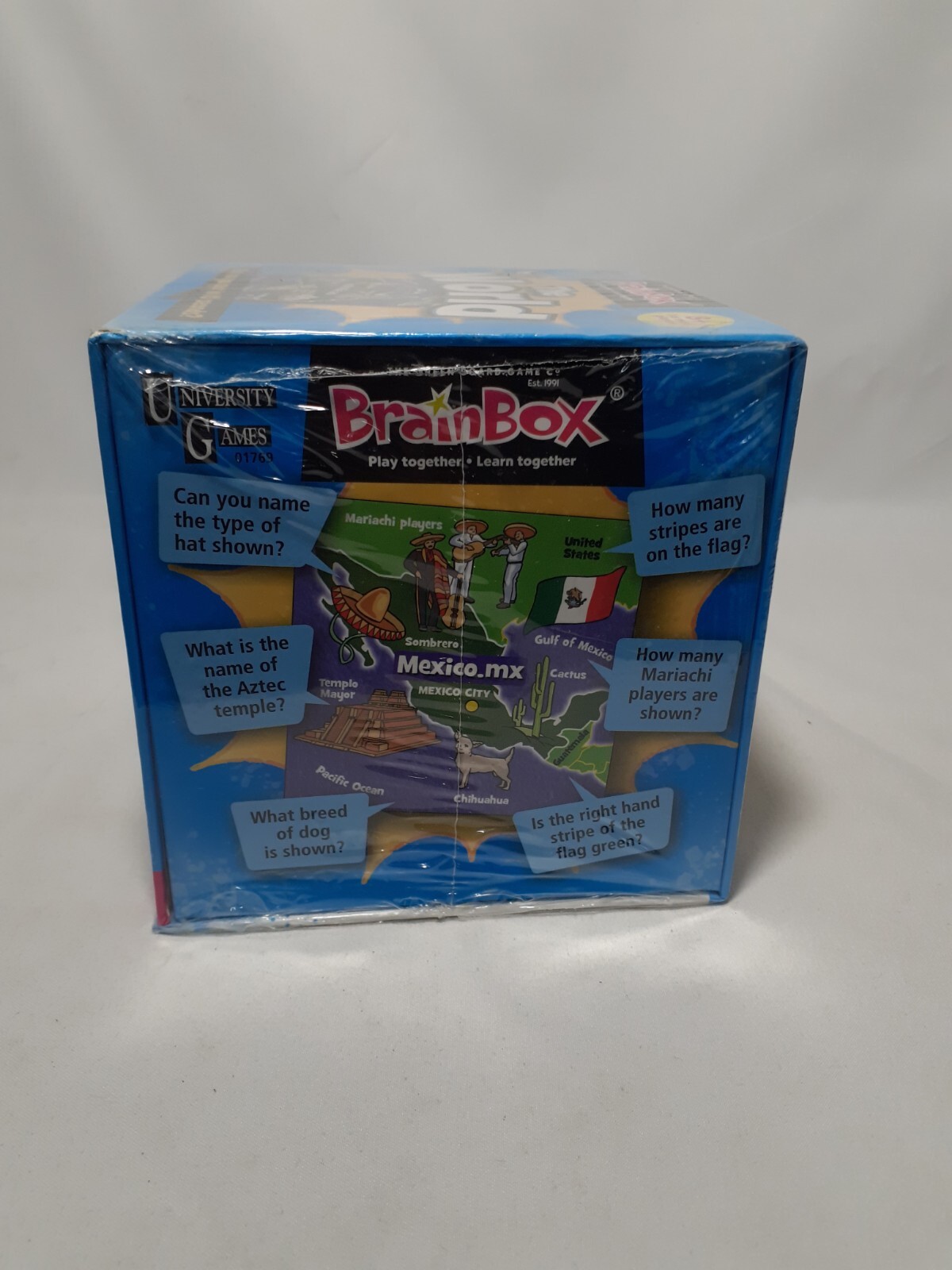 University Games BrainBox Trivia Game THE WORLD Edition, New, Ages 8+