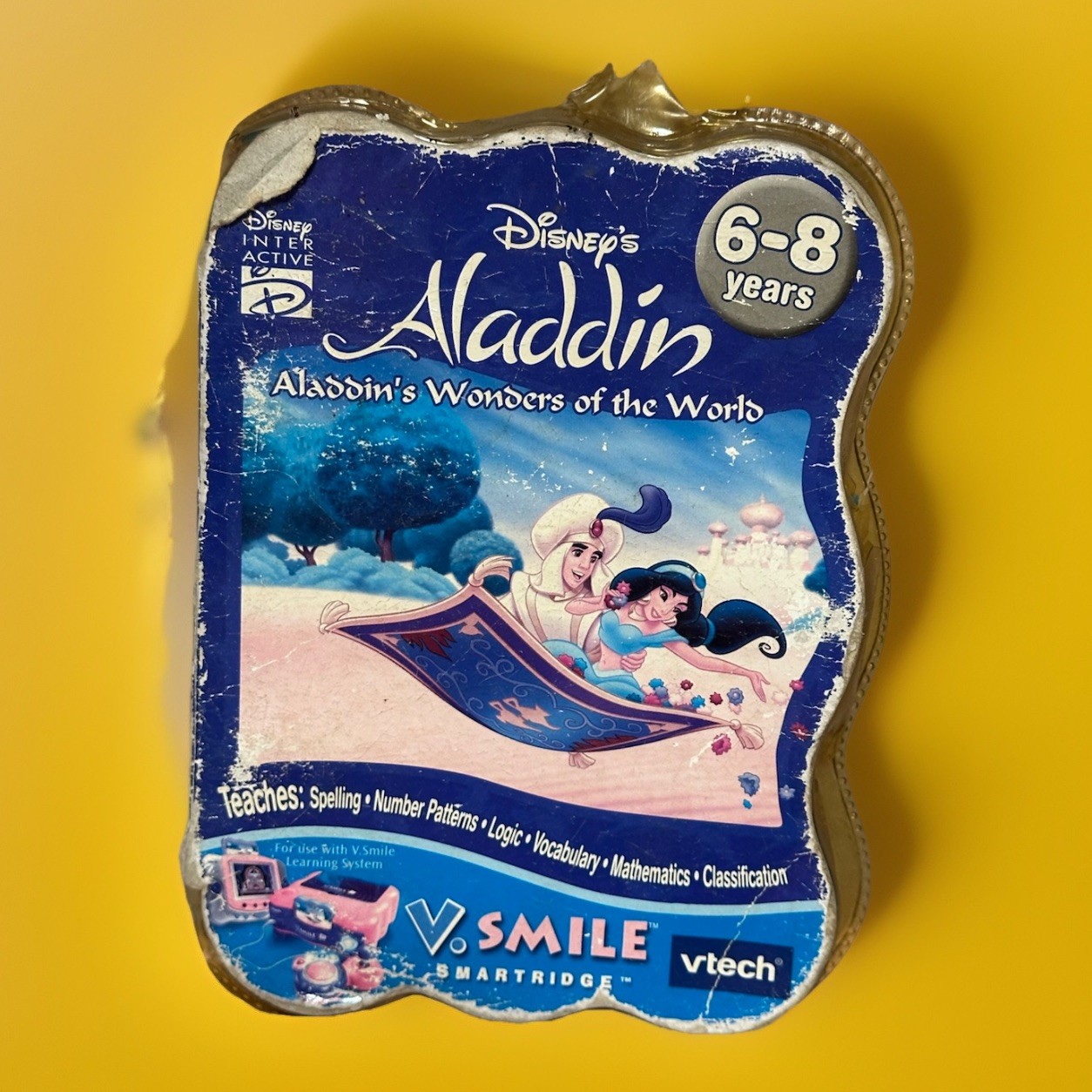 Disney Vtech Smartridge Aladdin’s Wonders of the World Cartridge V Smile Read