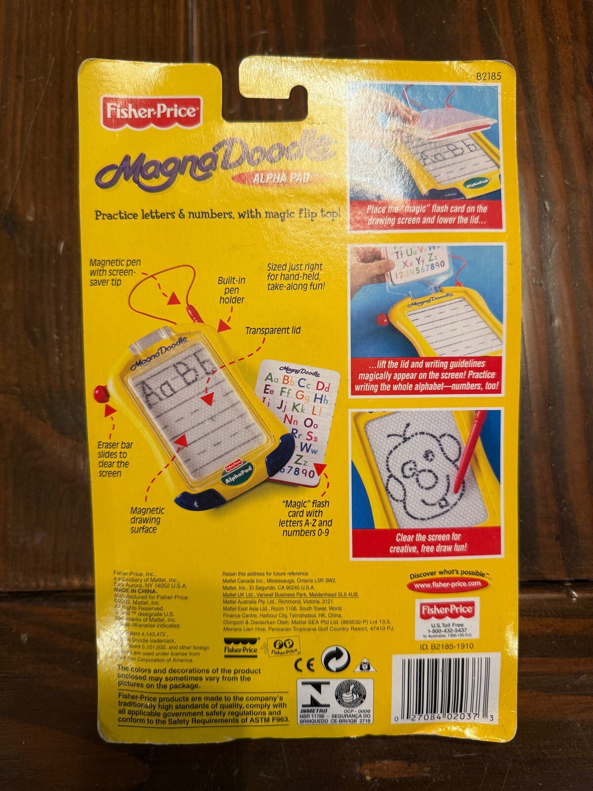 Vtg NEW Fisher Price Alpha Pad Learning Magna Doodle B2185 SEALED 2003
