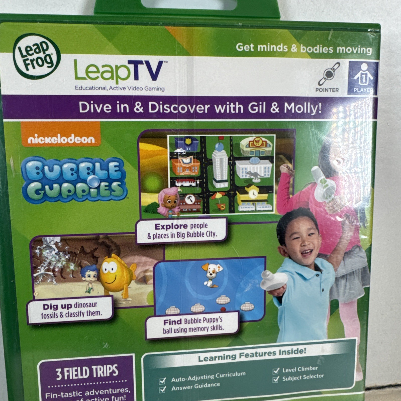 Leap Frog LeapTV Gaming: Bubble Guppies Science & Social Studies New & Sealed!