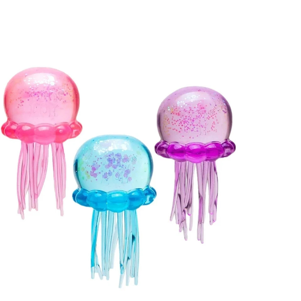 Jelly Squish Jellyfish Fidget Toy Sensory Stress Squishy Blue , toys for kids
