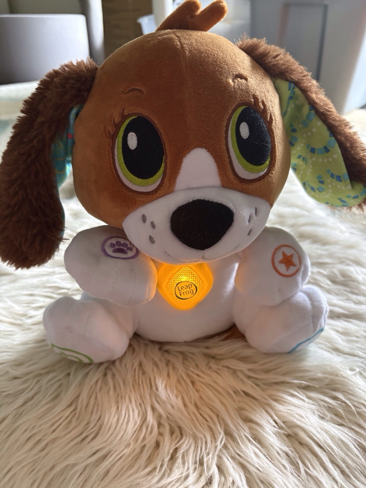LeapFrog Speak & Learn Puppy Bailey Plush Interactive Learning Toy Baby NWOT