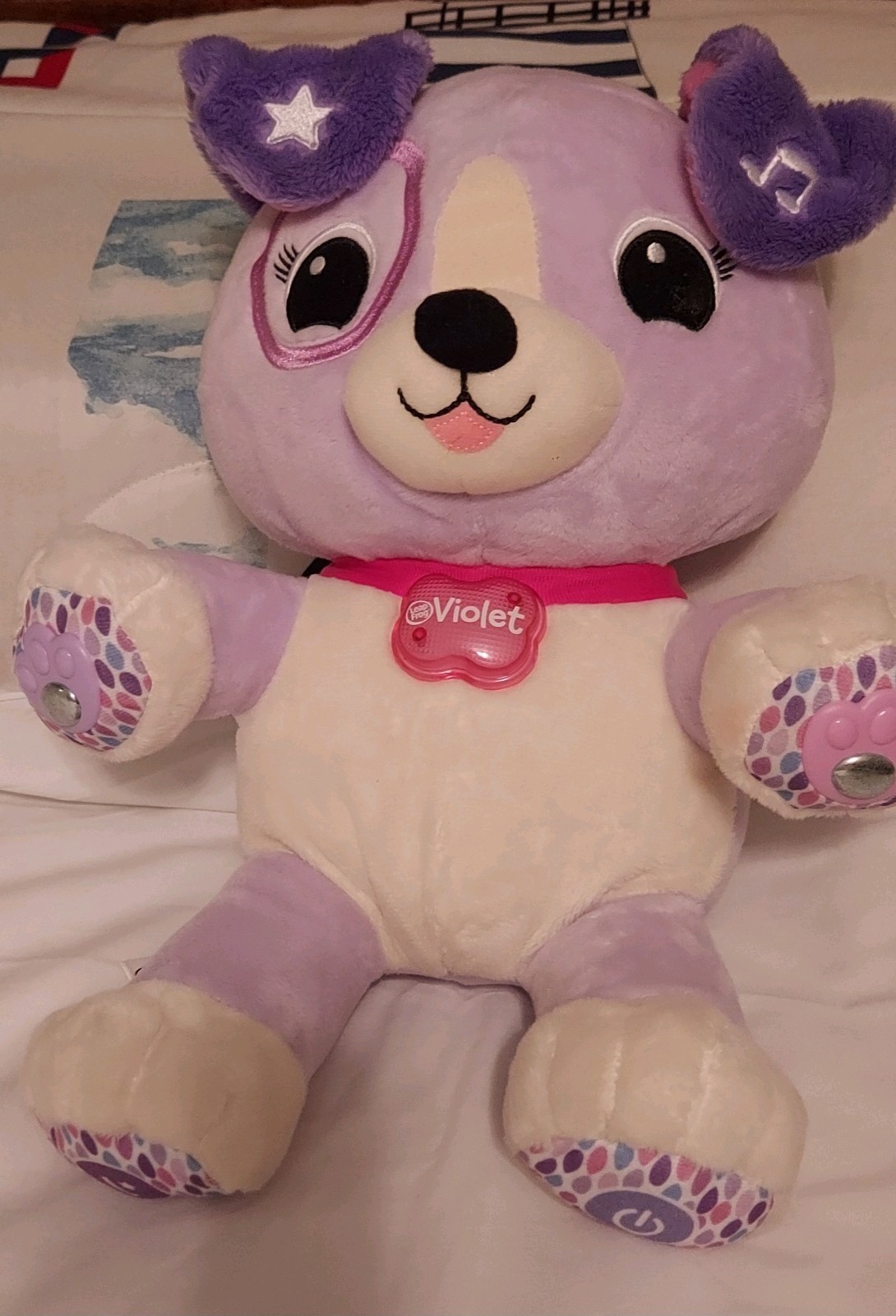 Leap Frog Interactive Snuggle Plush Puppy Violet Sings & Talks