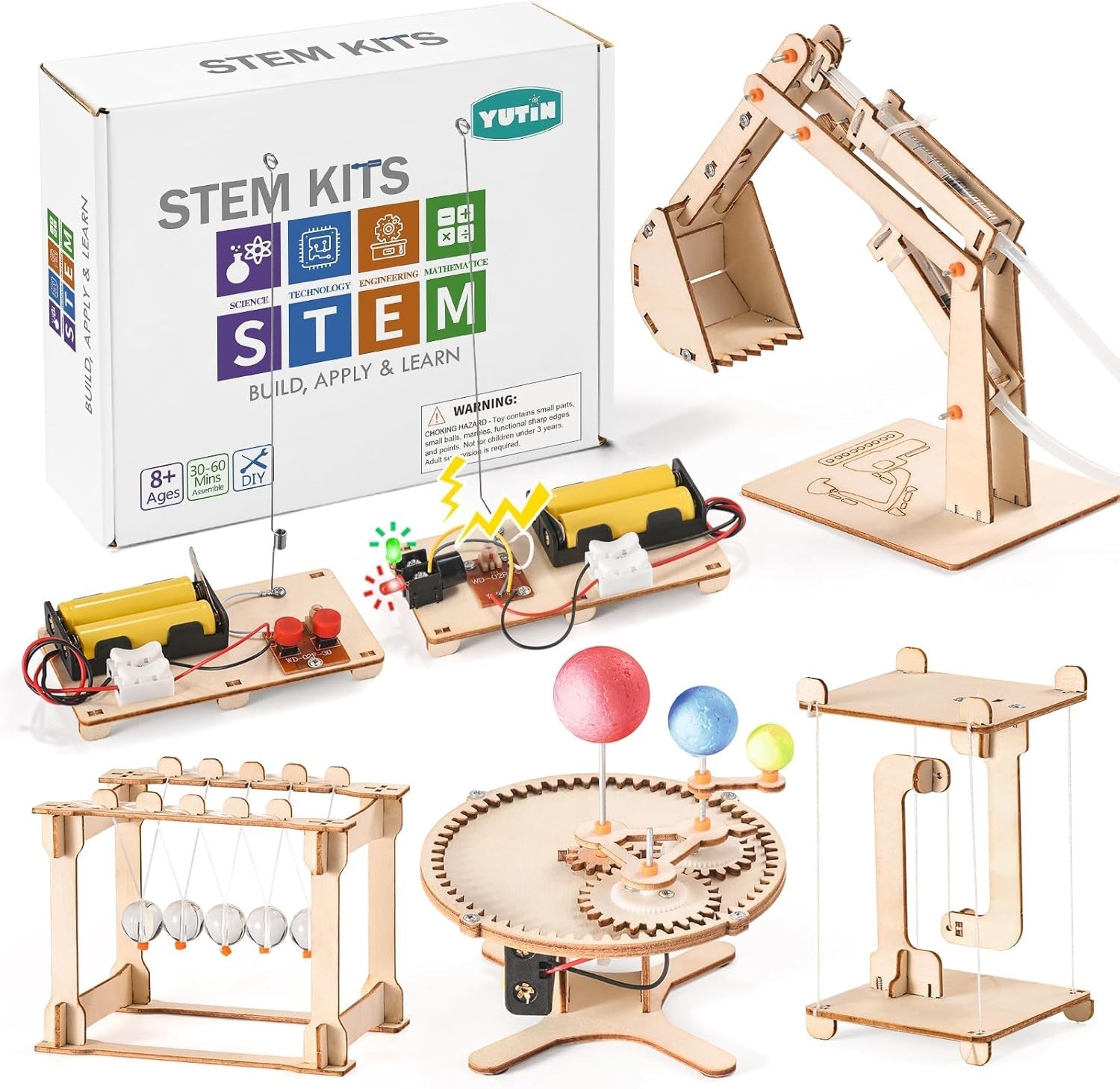 STEM Science Kits for Kids Ages 8-12 8-10, Wood Building Crafts Kits for Boys…