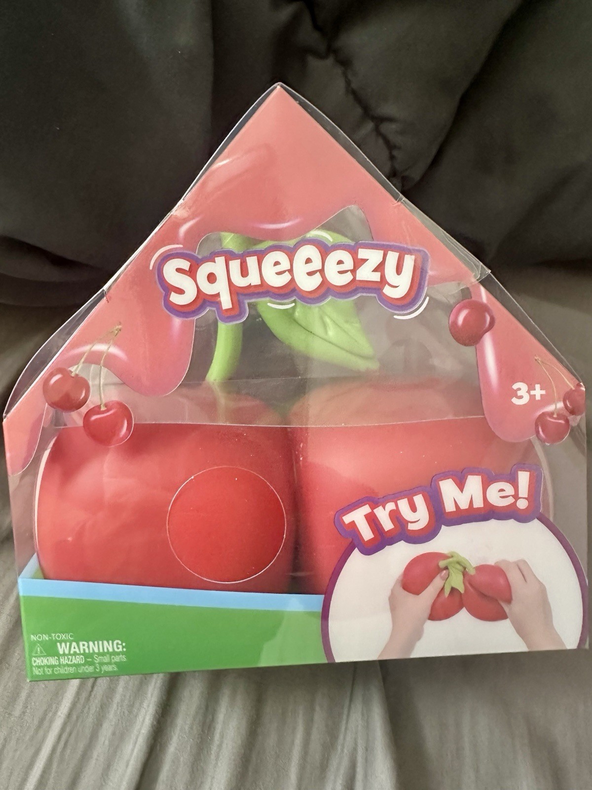 Squeeezy Squishy Sunny Days Toymendous Cherries JUMBO Squeeze Toy Rare Viral