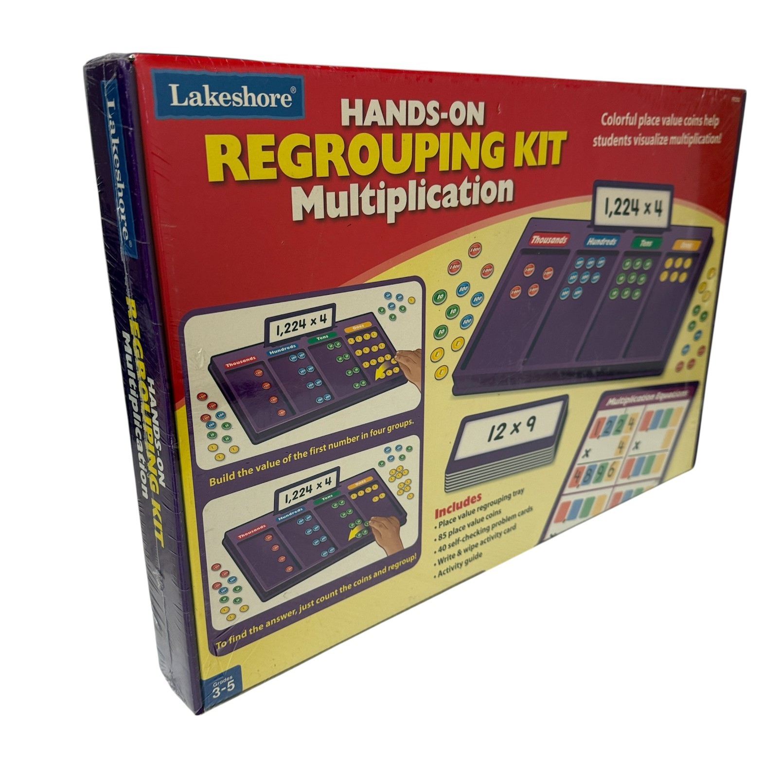 Lakeshore Hands On Multiplication Regrouping Kit Grades 3 To 5 New Sealed