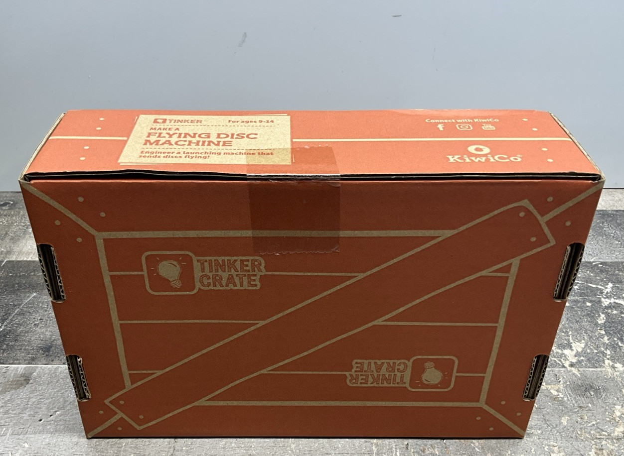 KIWICO TINKER CRATE FLYING DISC MACHINE STEM BUILD KIT TDSC-F1499 AGES 9+ SEALED