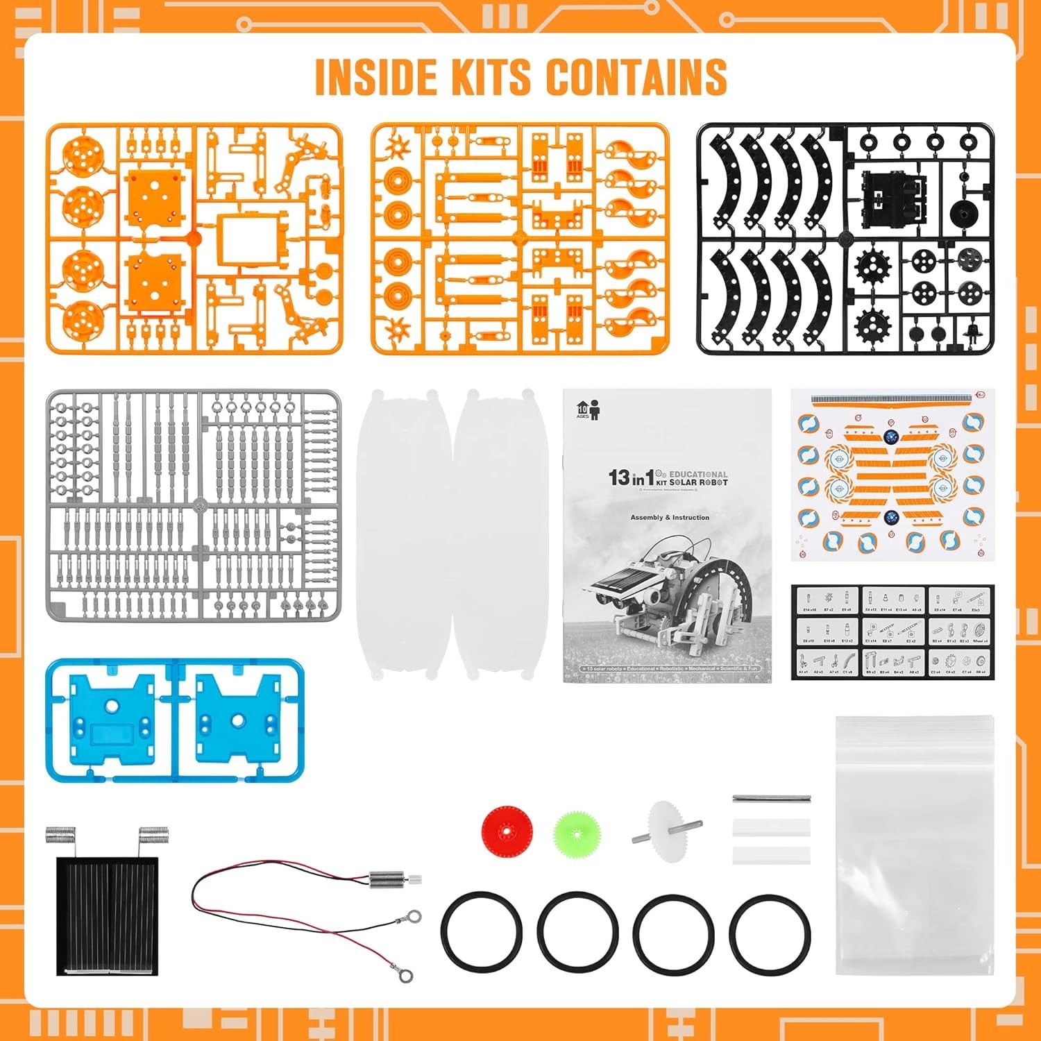 Hands-On 13-in-1 STEM Solar Robot Kit for Kids 8-12 – Fun Learning Experience