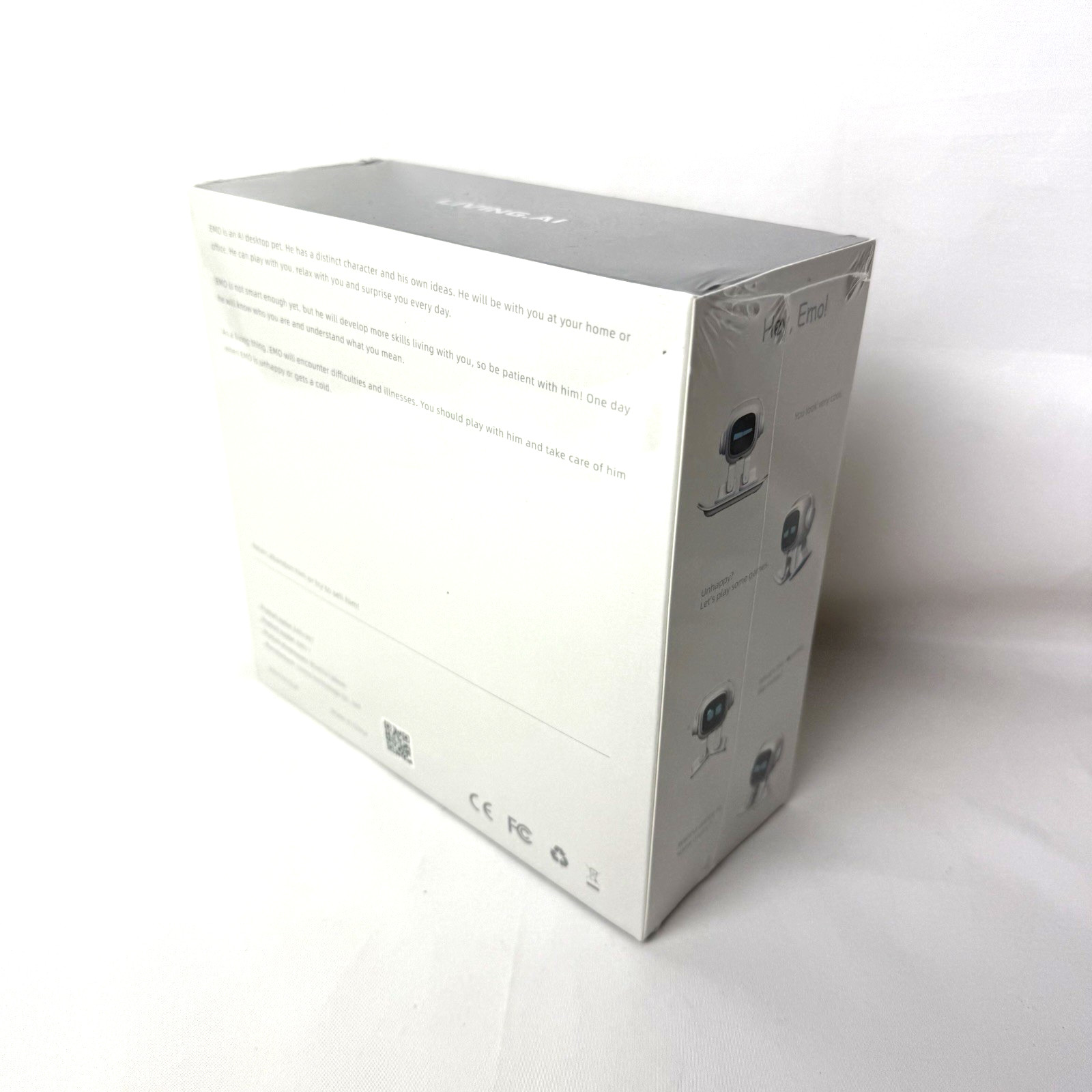 EMO Living Ai White Desktop Robot Pet