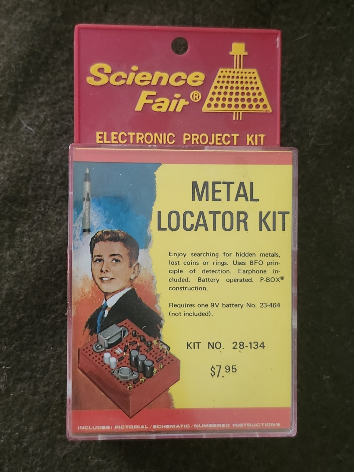 Radio Shack Science Fair Metal Locator Kit Unused