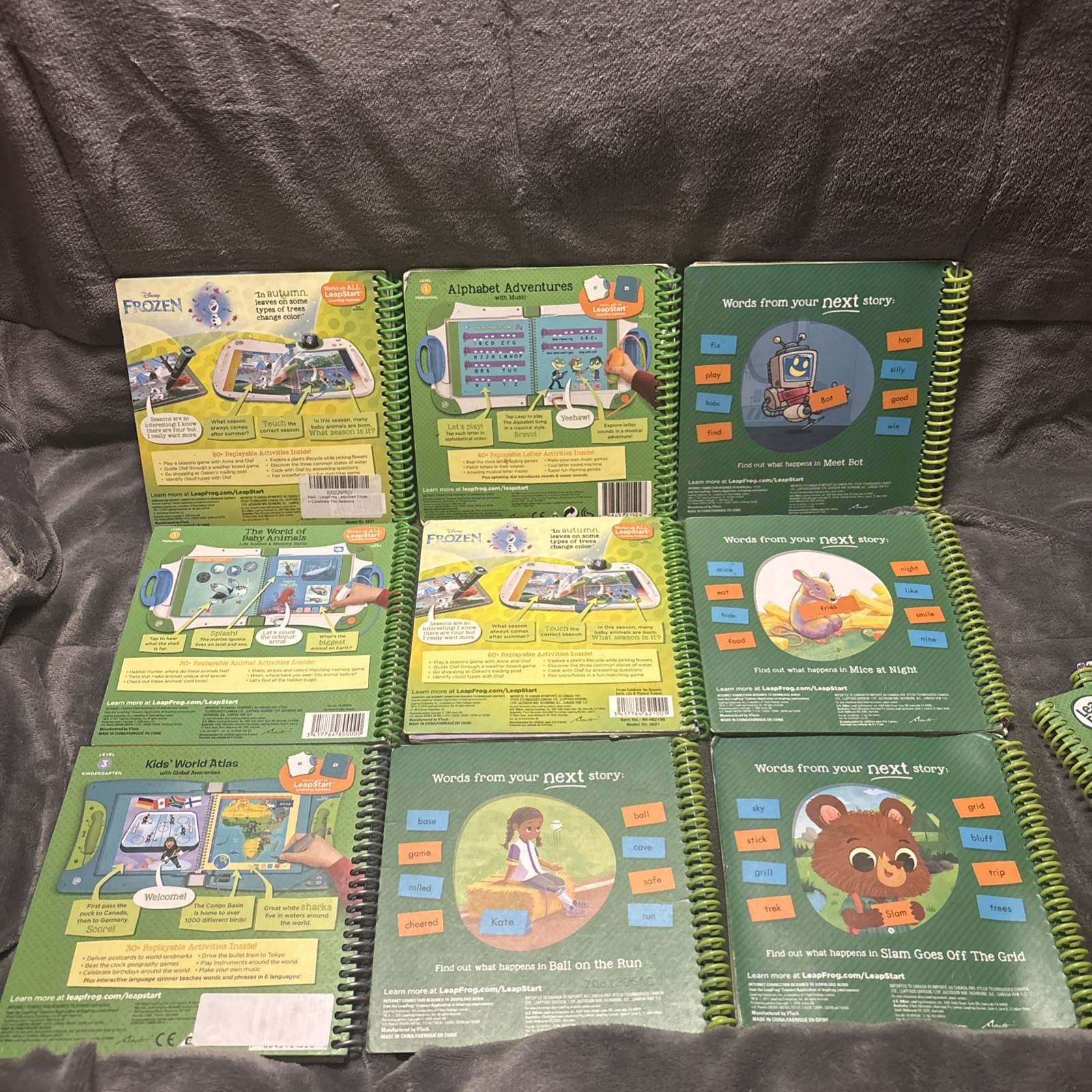 Lot Of 23 Leap Frog Leap Start Spiral Learning Books Learn to Read 🔥🔥🔥